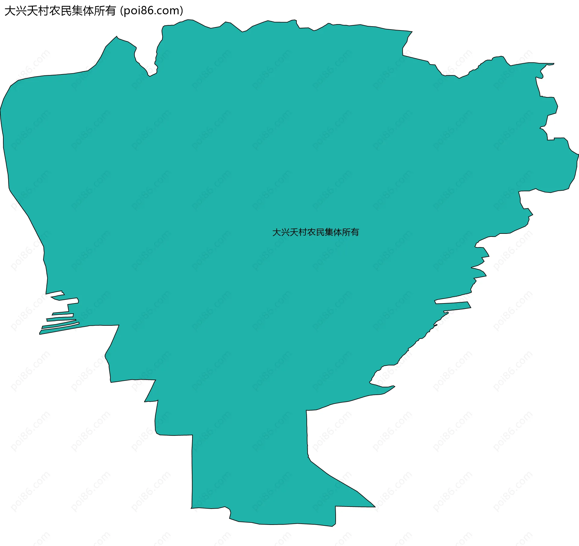 大兴夭村农民集体所有边界地图