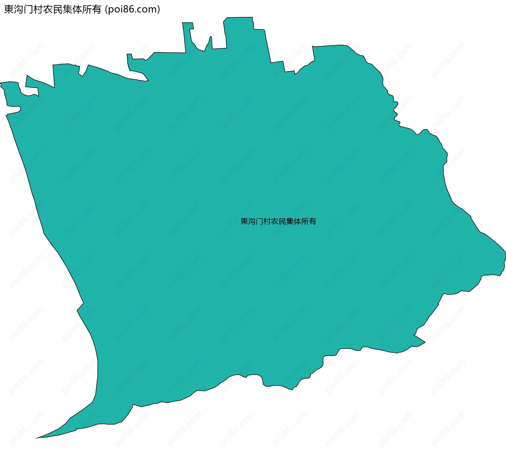 東沟门村农民集体所有边界地图