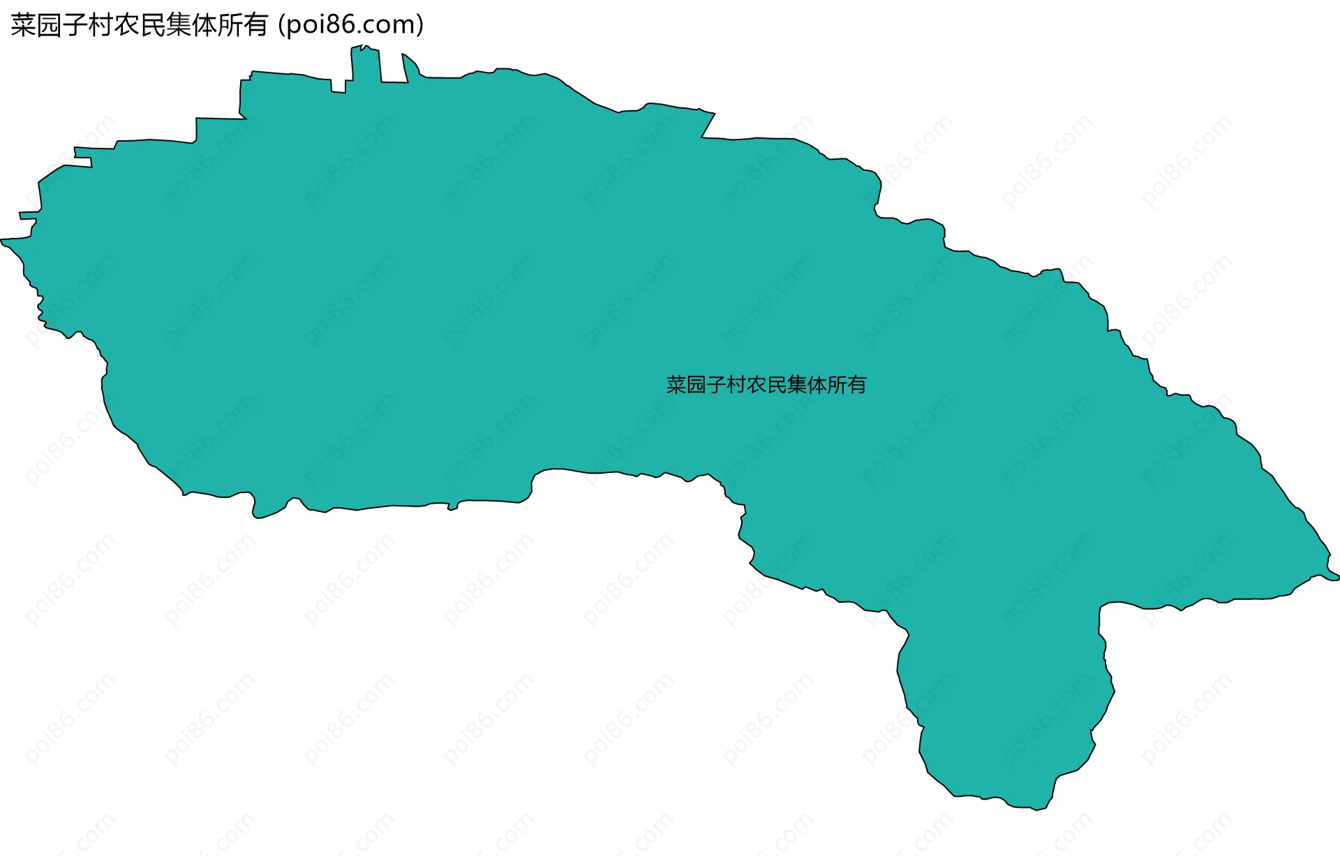 菜园子村农民集体所有边界地图