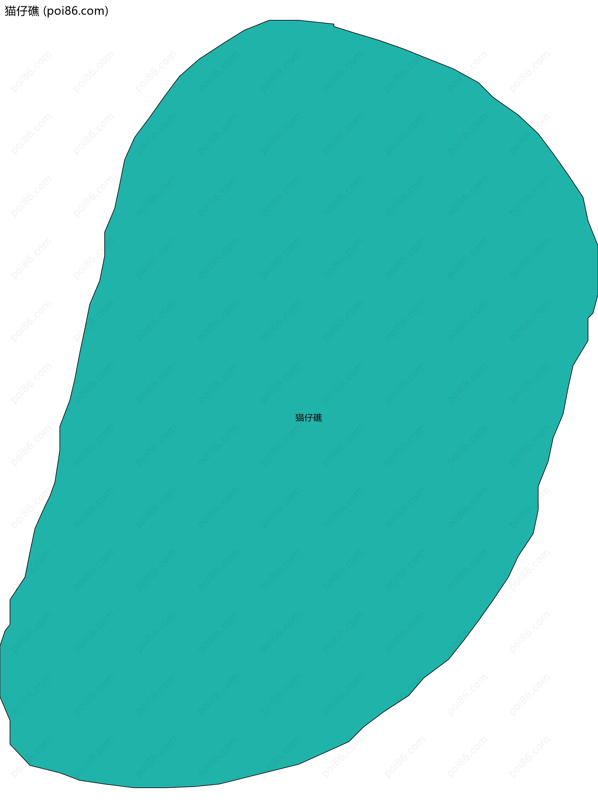 猫仔礁边界地图