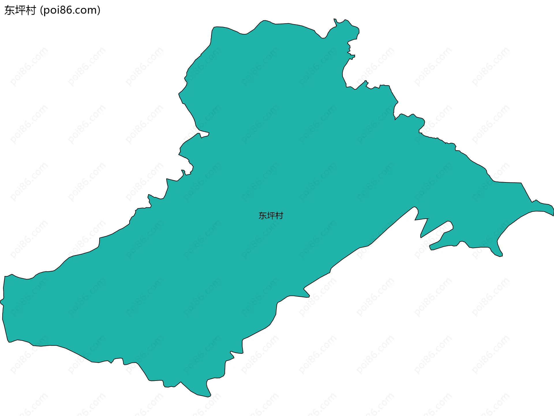 东坪村边界地图