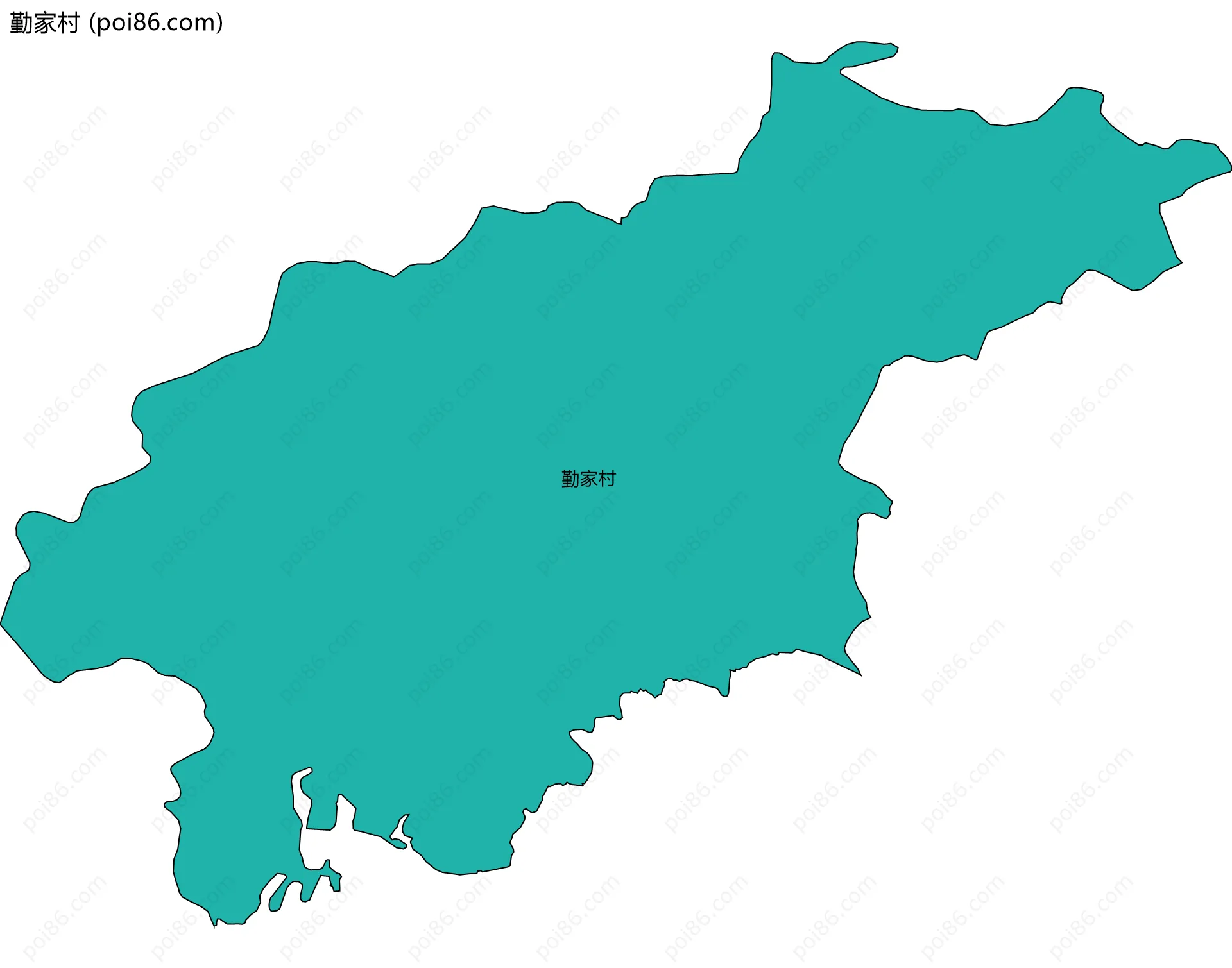 勤家村边界地图