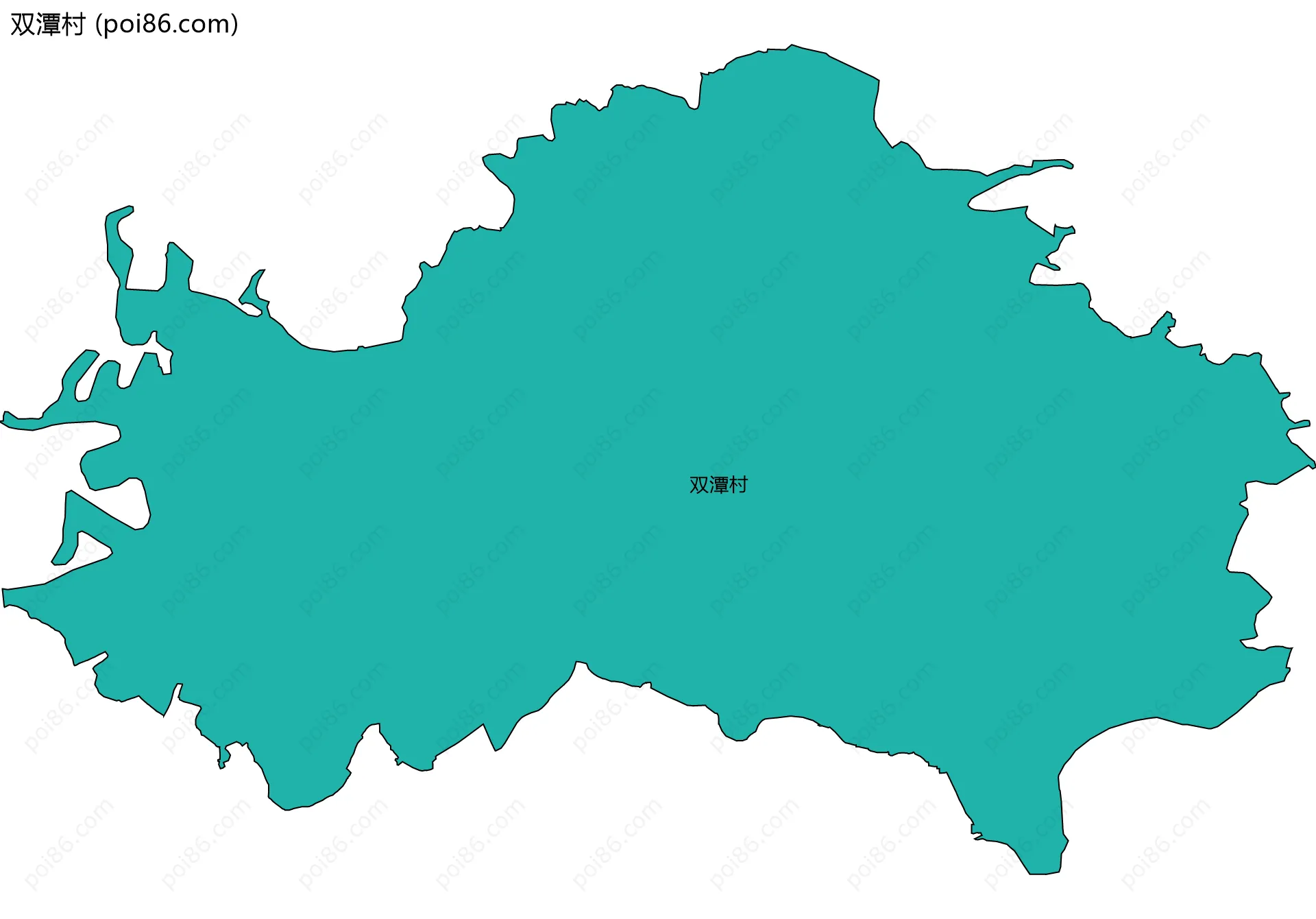 双潭村边界地图
