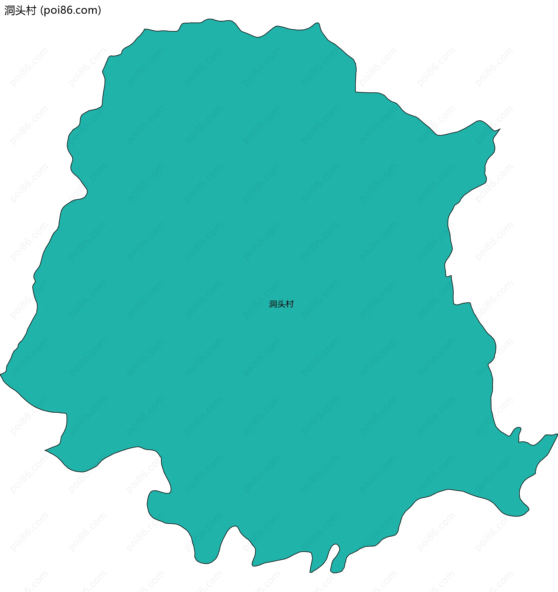 洞头村边界地图