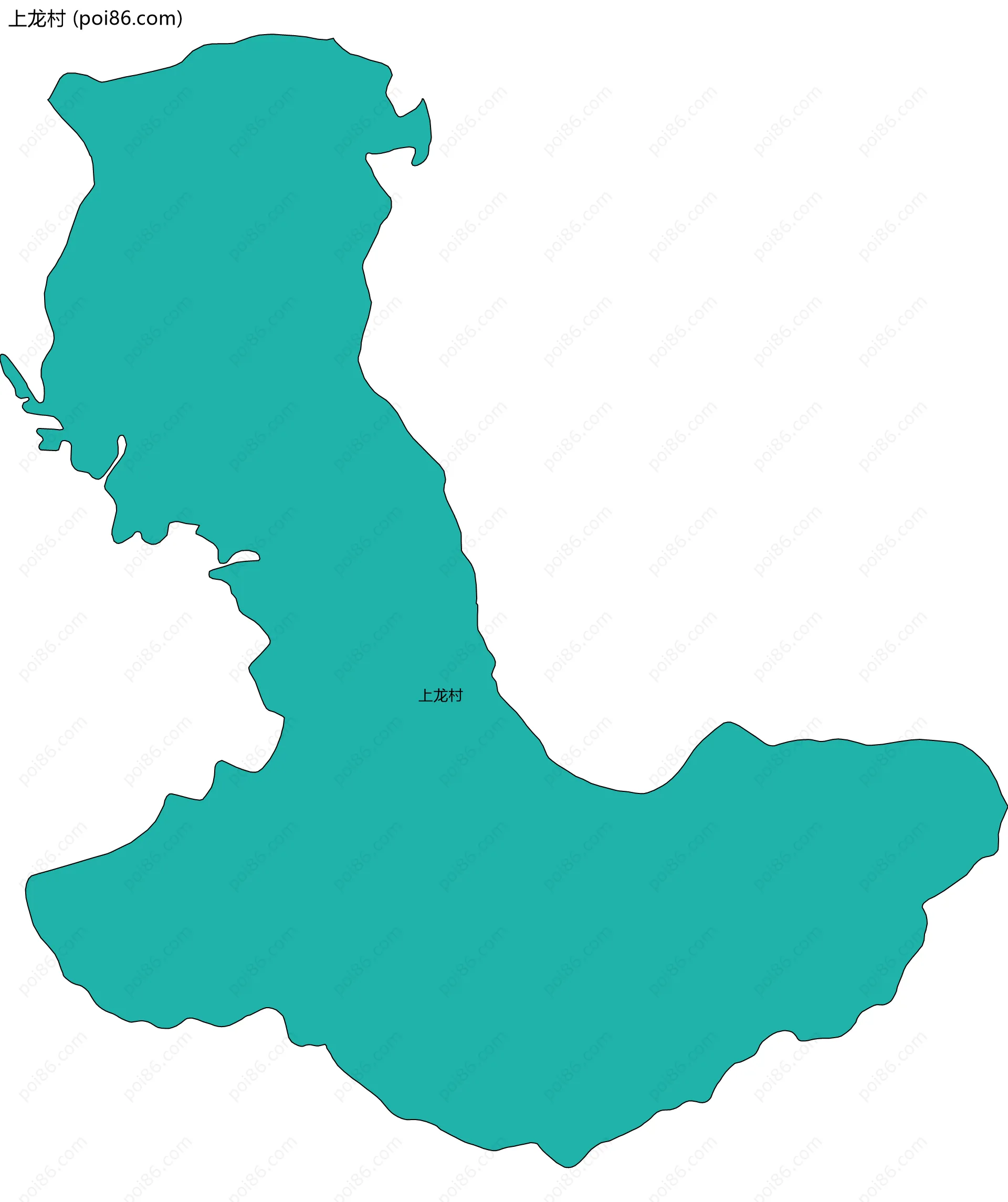 上龙村边界地图
