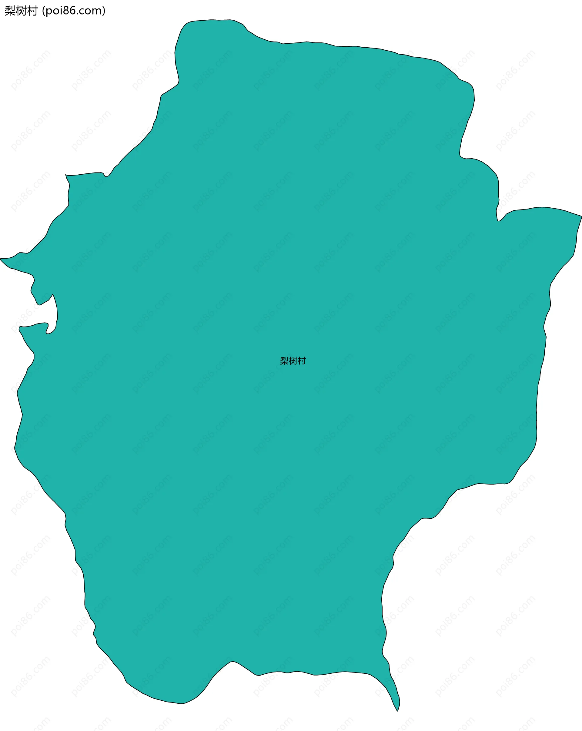 梨树村边界地图