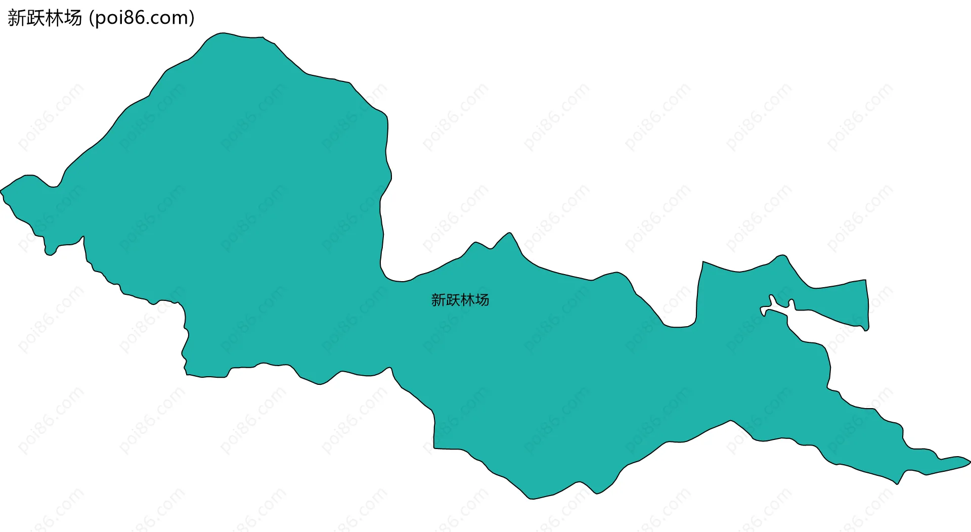 新跃林场边界地图