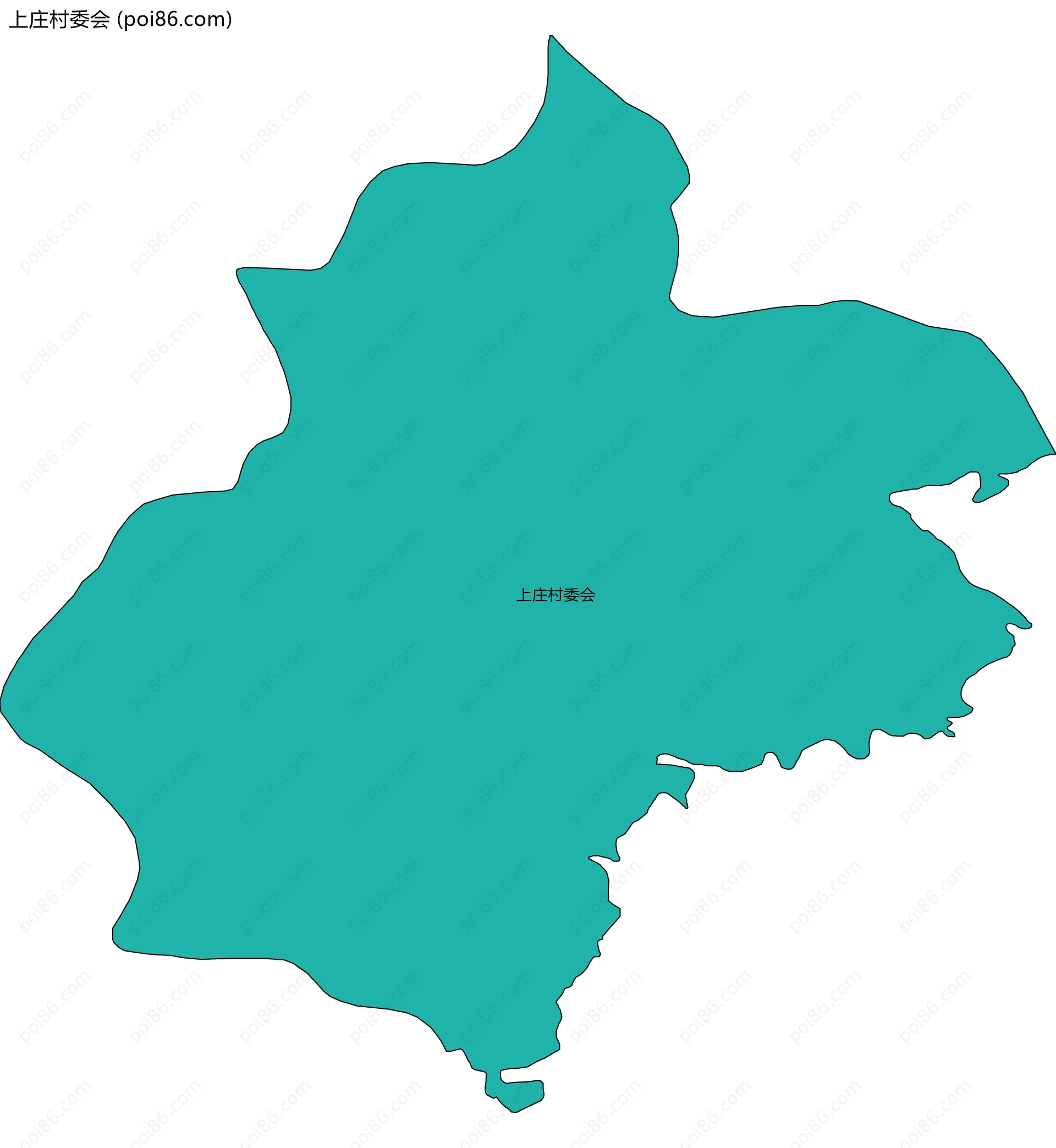 上庄村委会边界地图