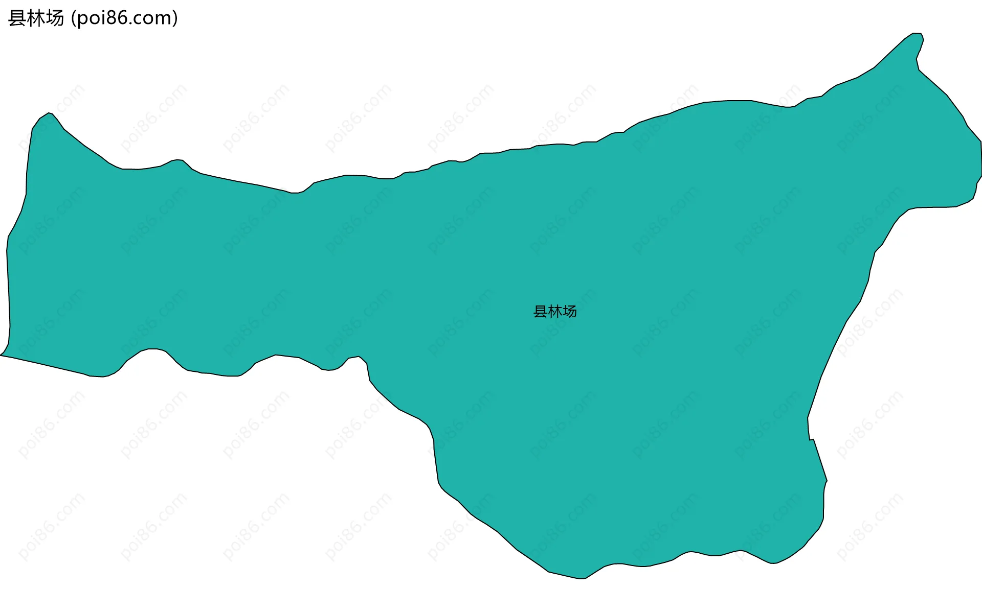 县林场边界地图