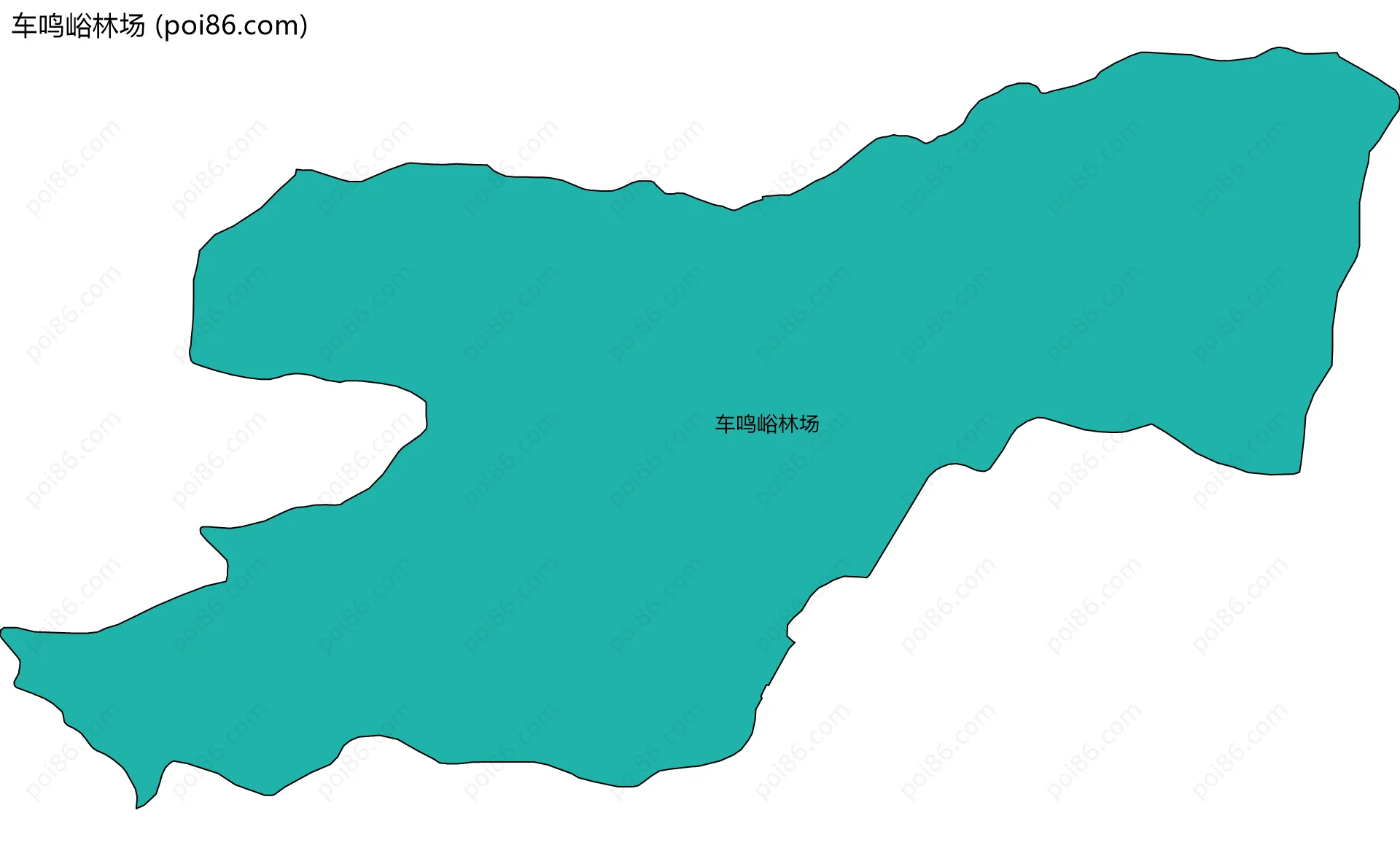 车鸣峪林场边界地图