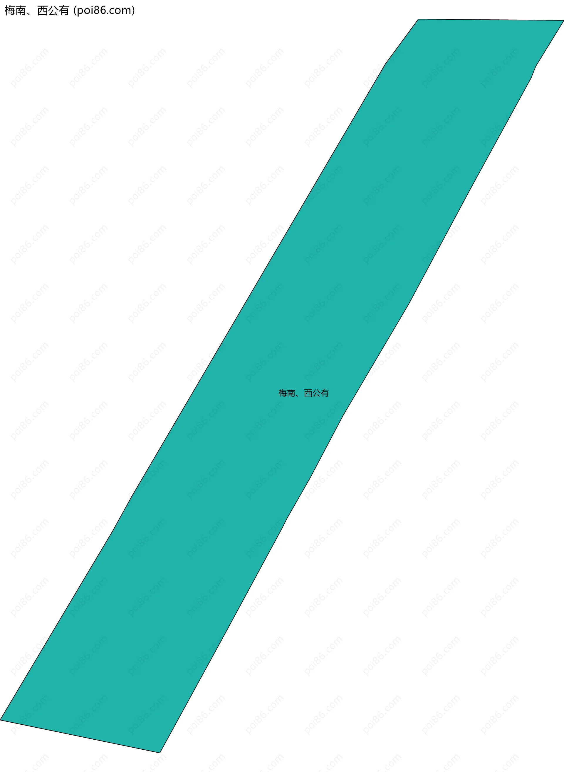 梅南、西公有边界地图