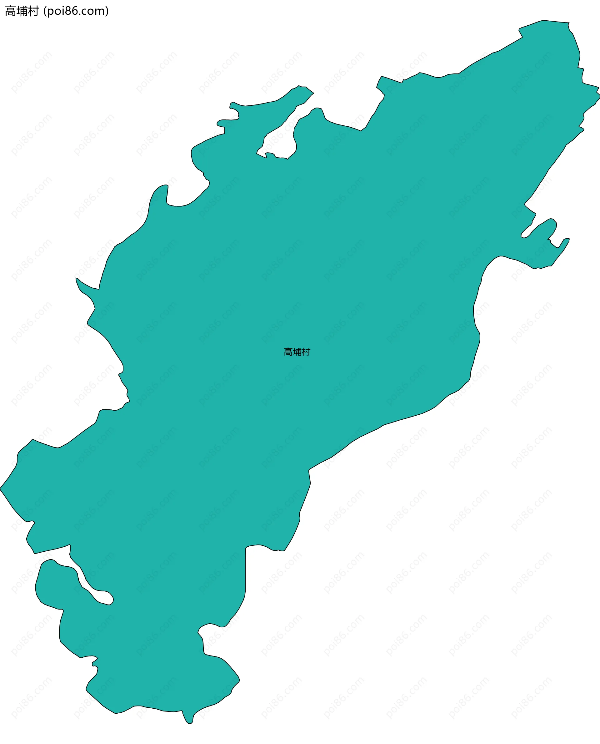 高埔村边界地图