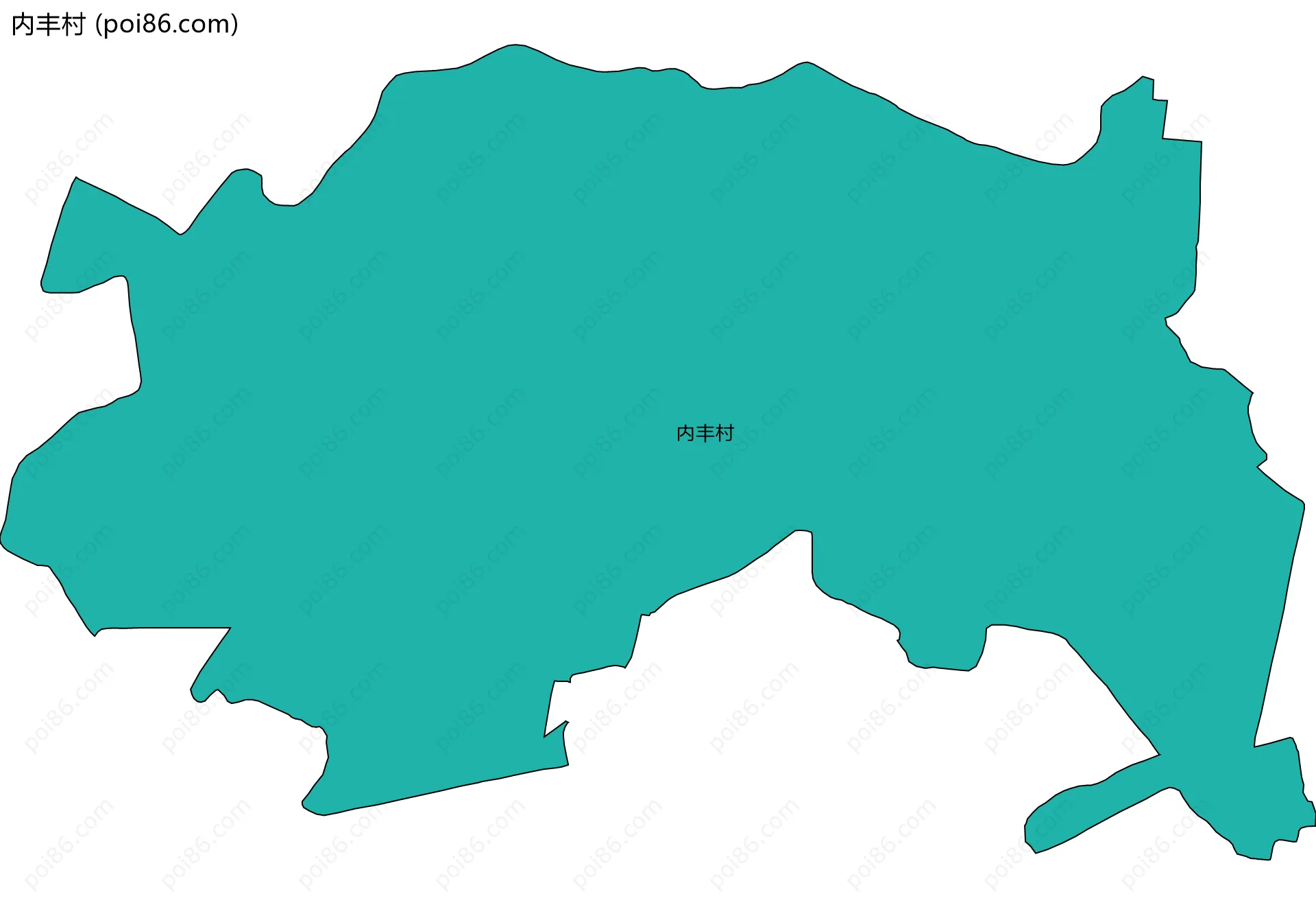 内丰村边界地图
