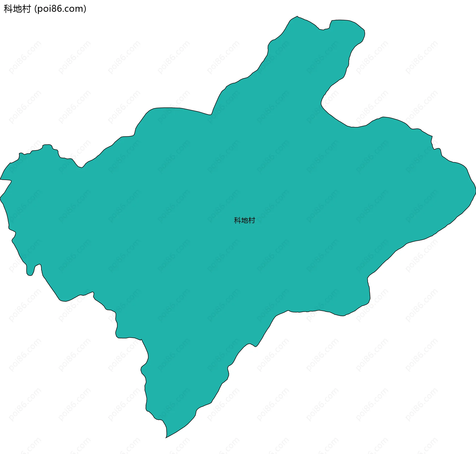 科地村边界地图