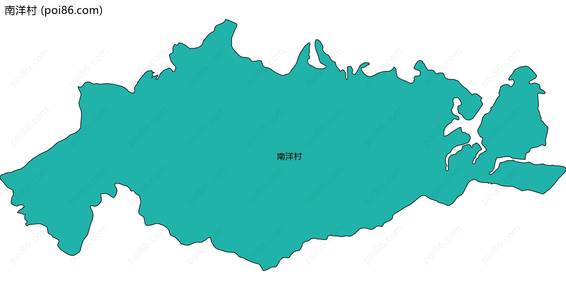 南洋村边界地图
