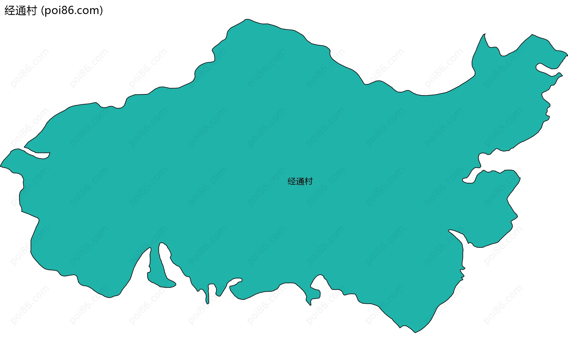 经通村边界地图