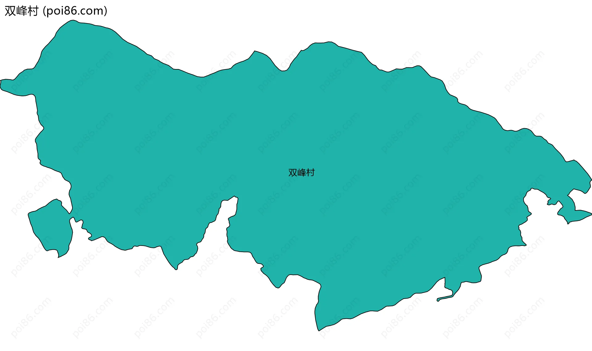 双峰村边界地图