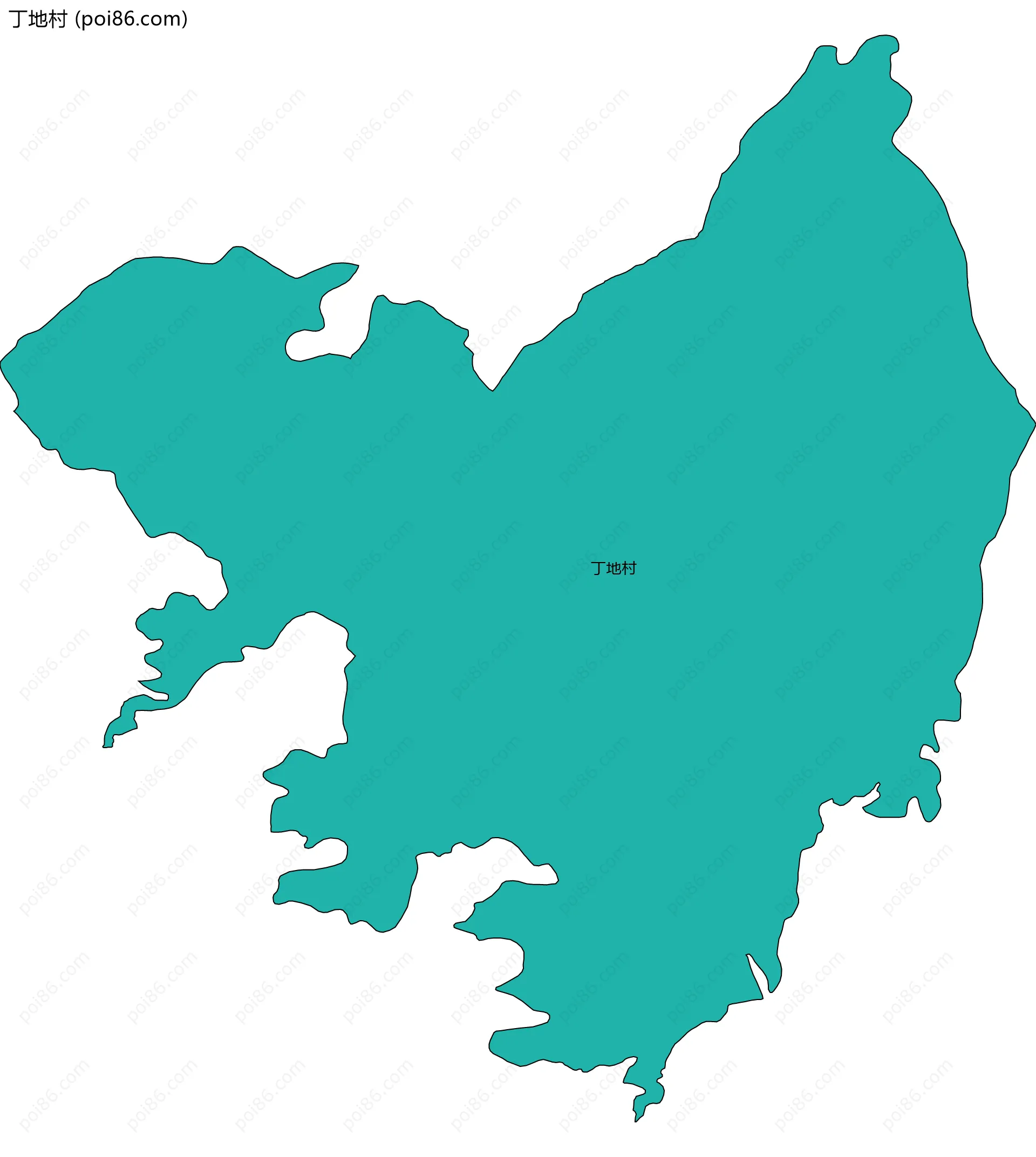 丁地村边界地图