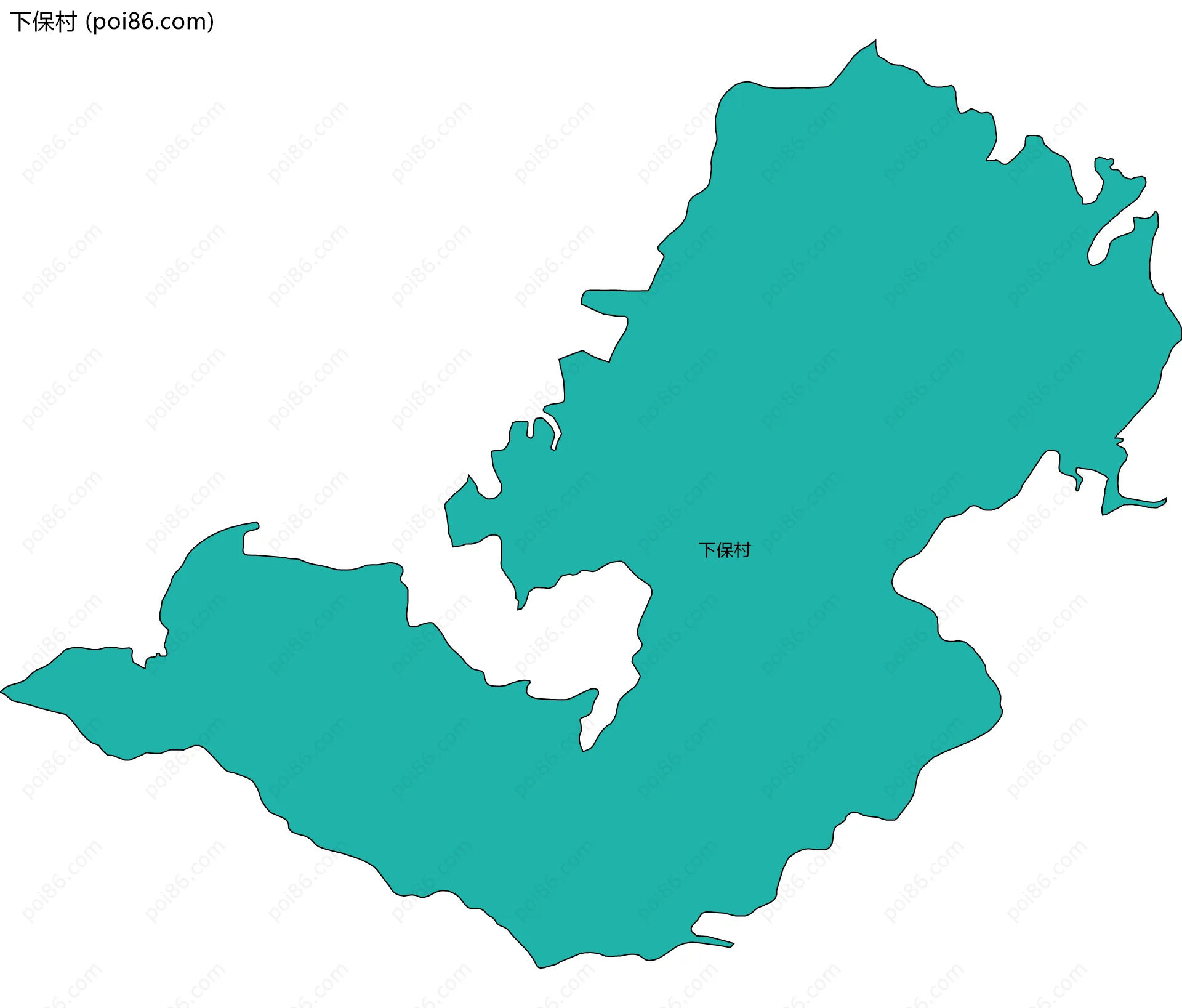 下保村边界地图