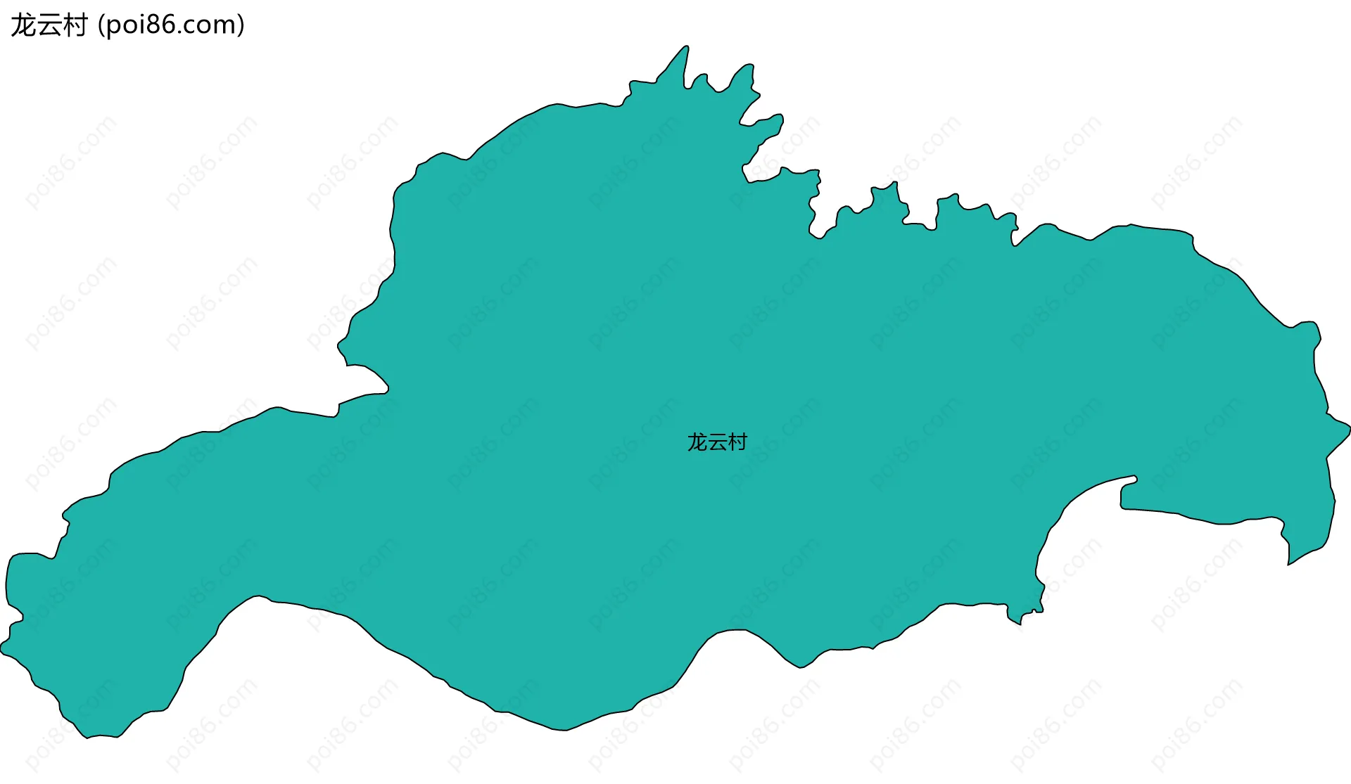龙云村边界地图