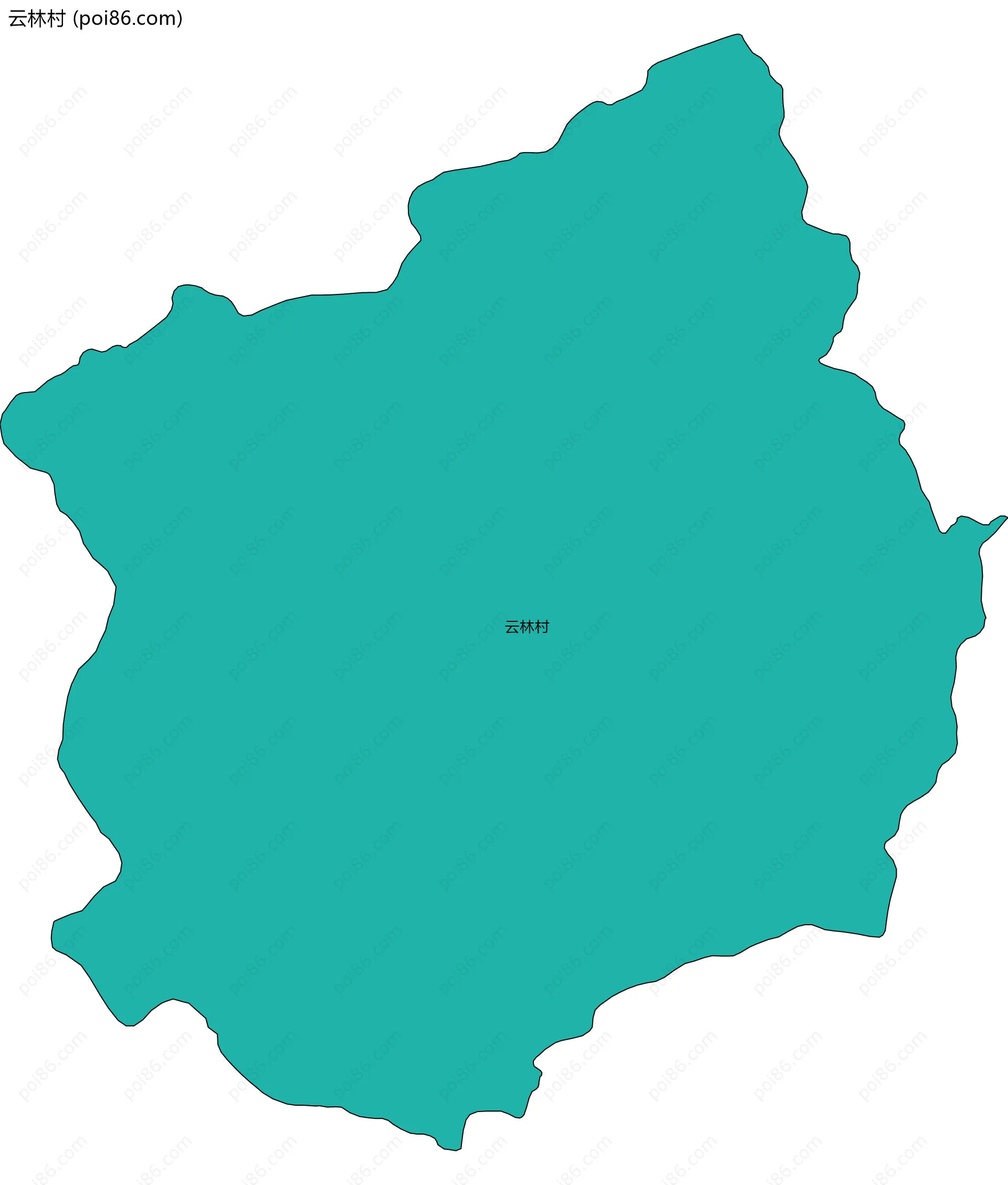 云林村边界地图