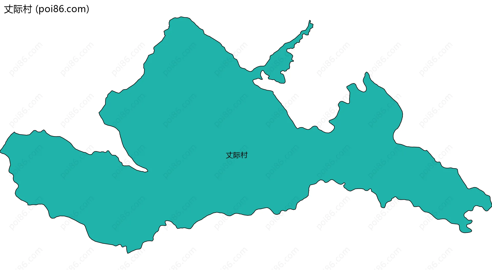 丈际村边界地图