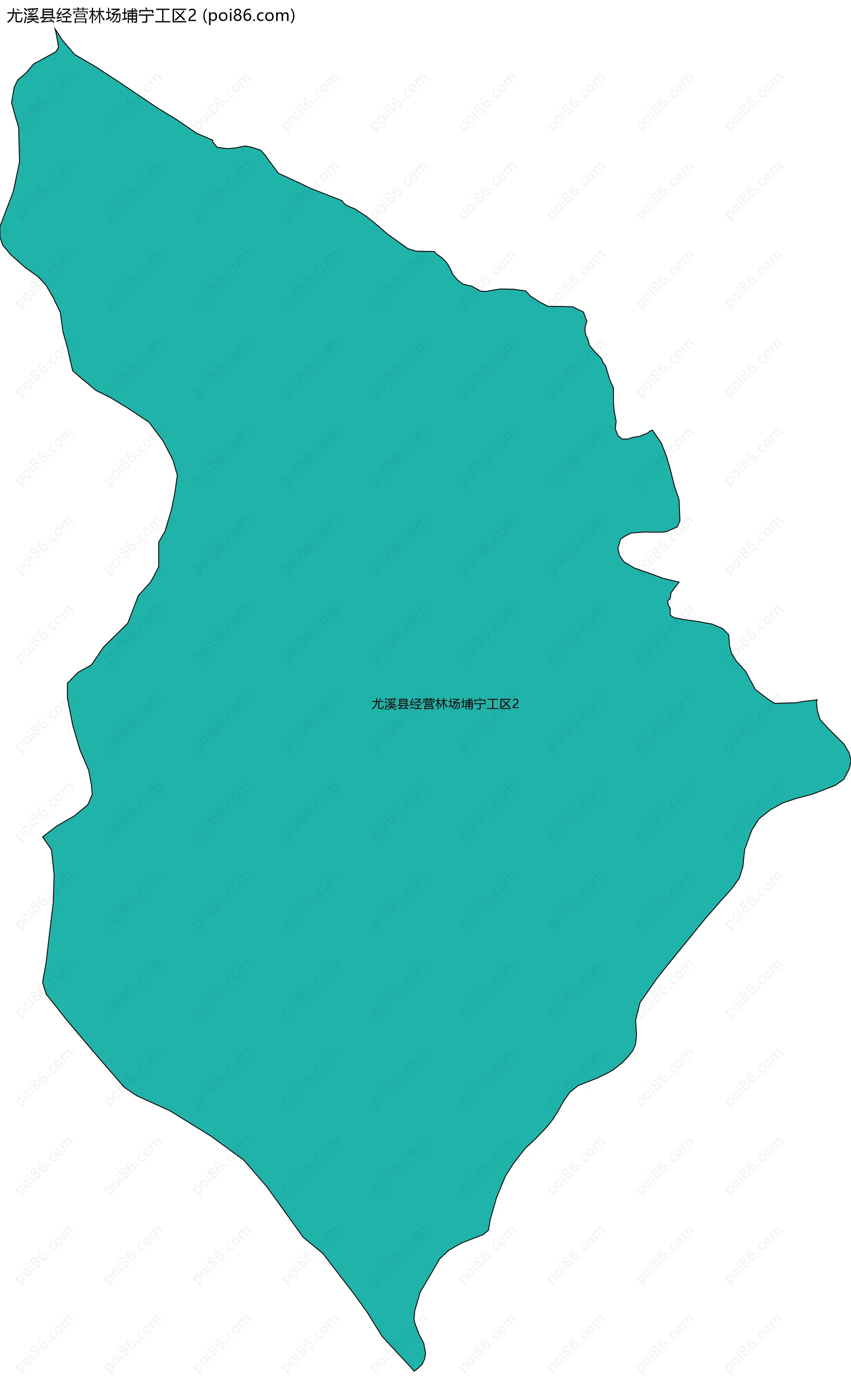 尤溪县经营林场埔宁工区2边界地图