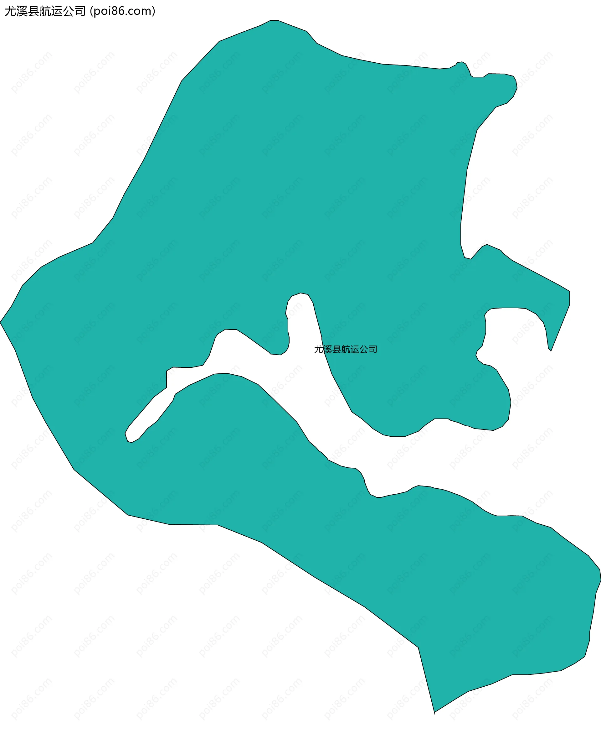 尤溪县航运公司边界地图