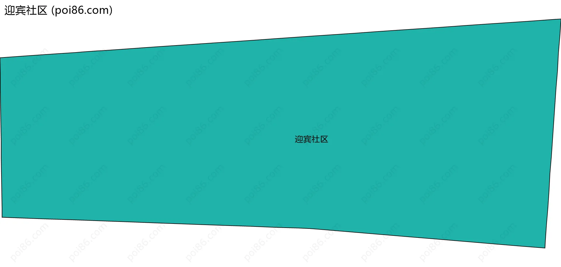 迎宾社区边界地图