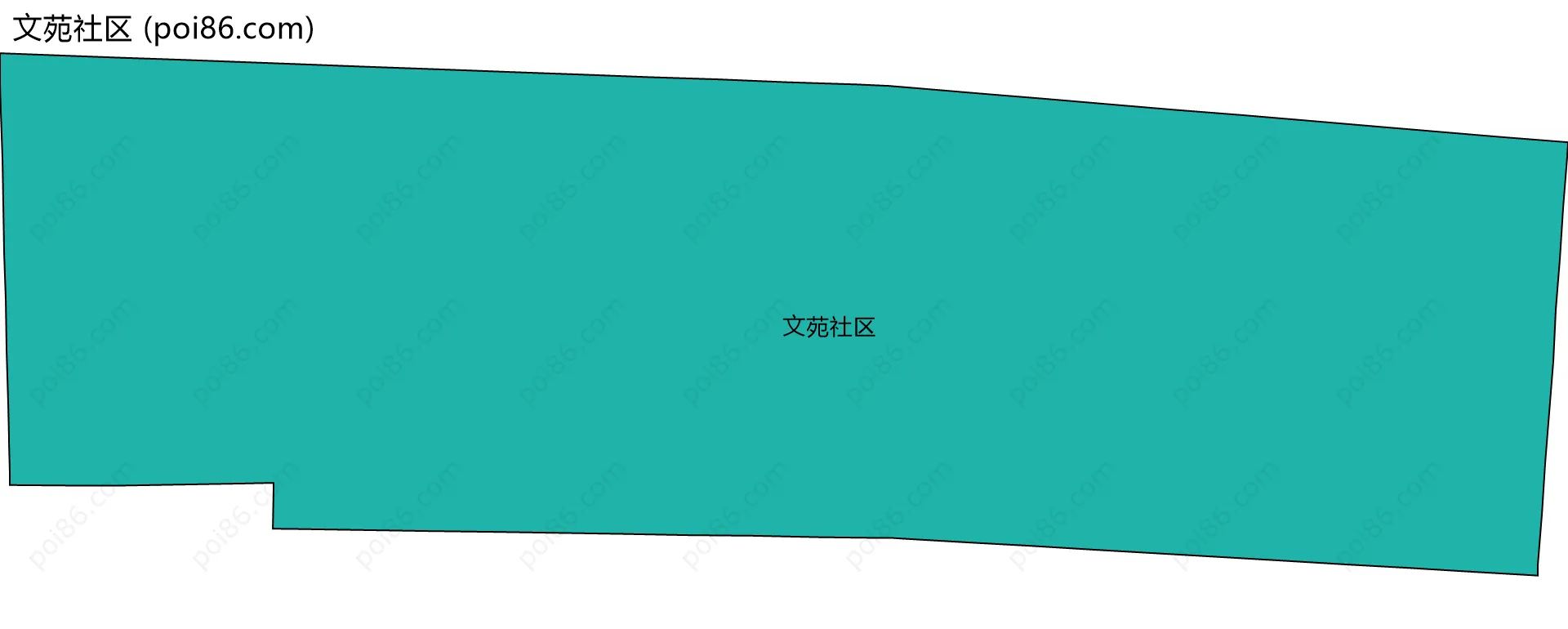 文苑社区边界地图