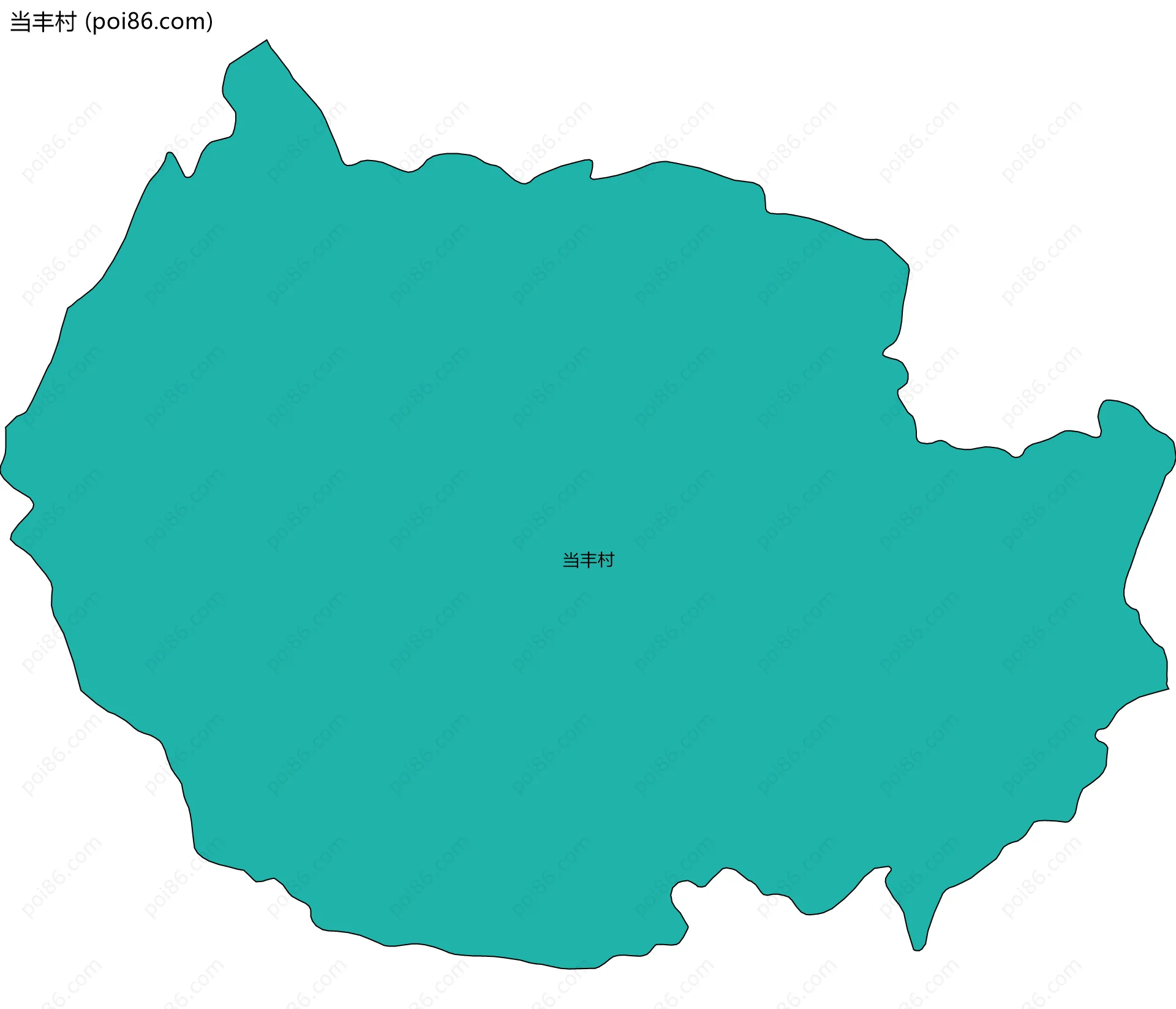 当丰村边界地图