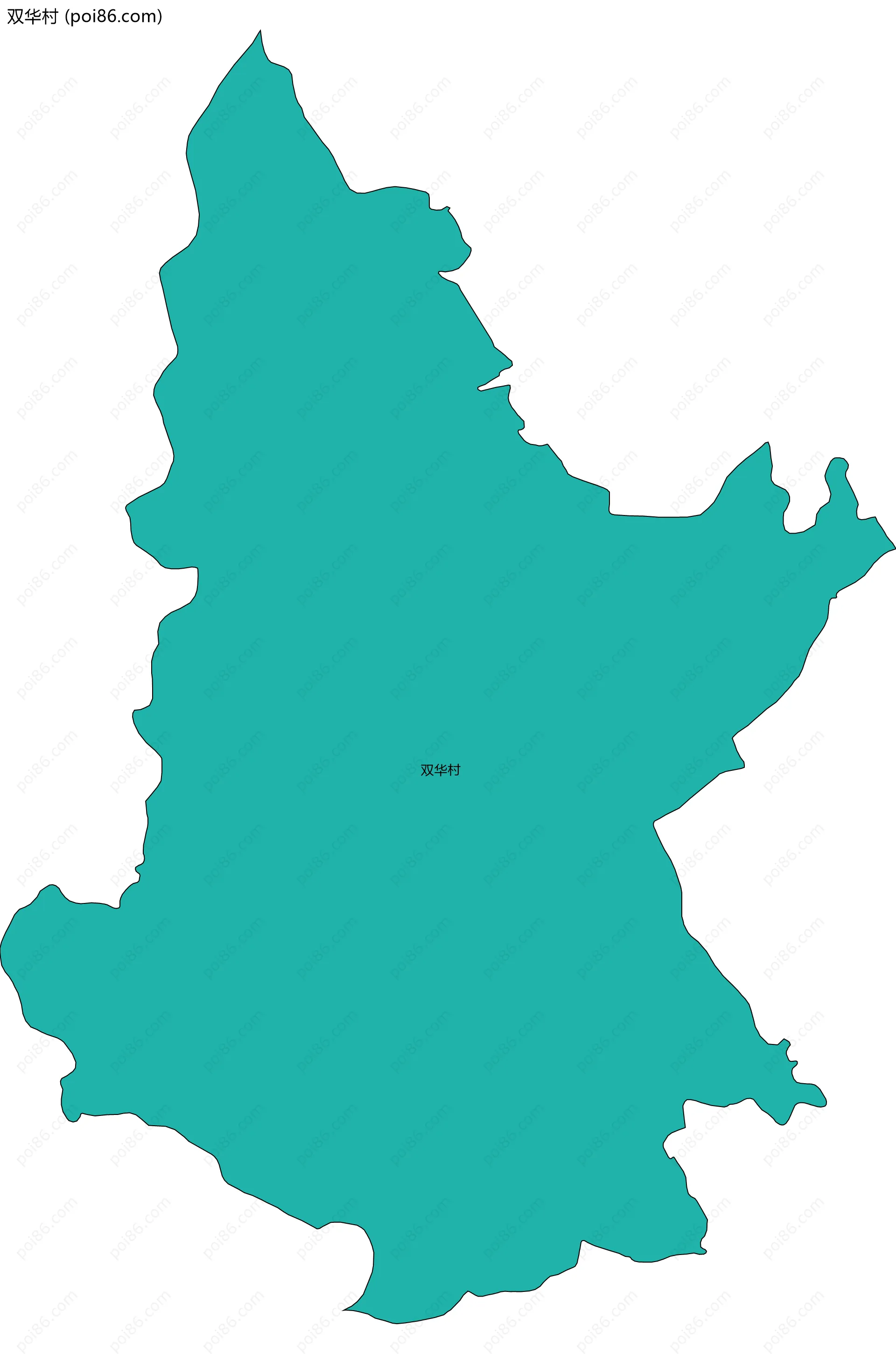 双华村边界地图