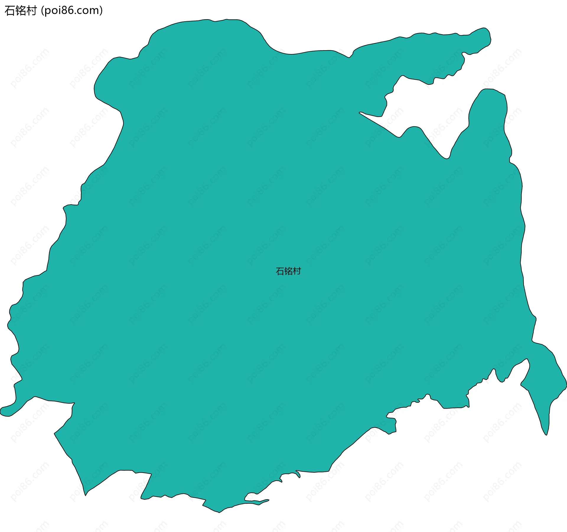 石铭村边界地图