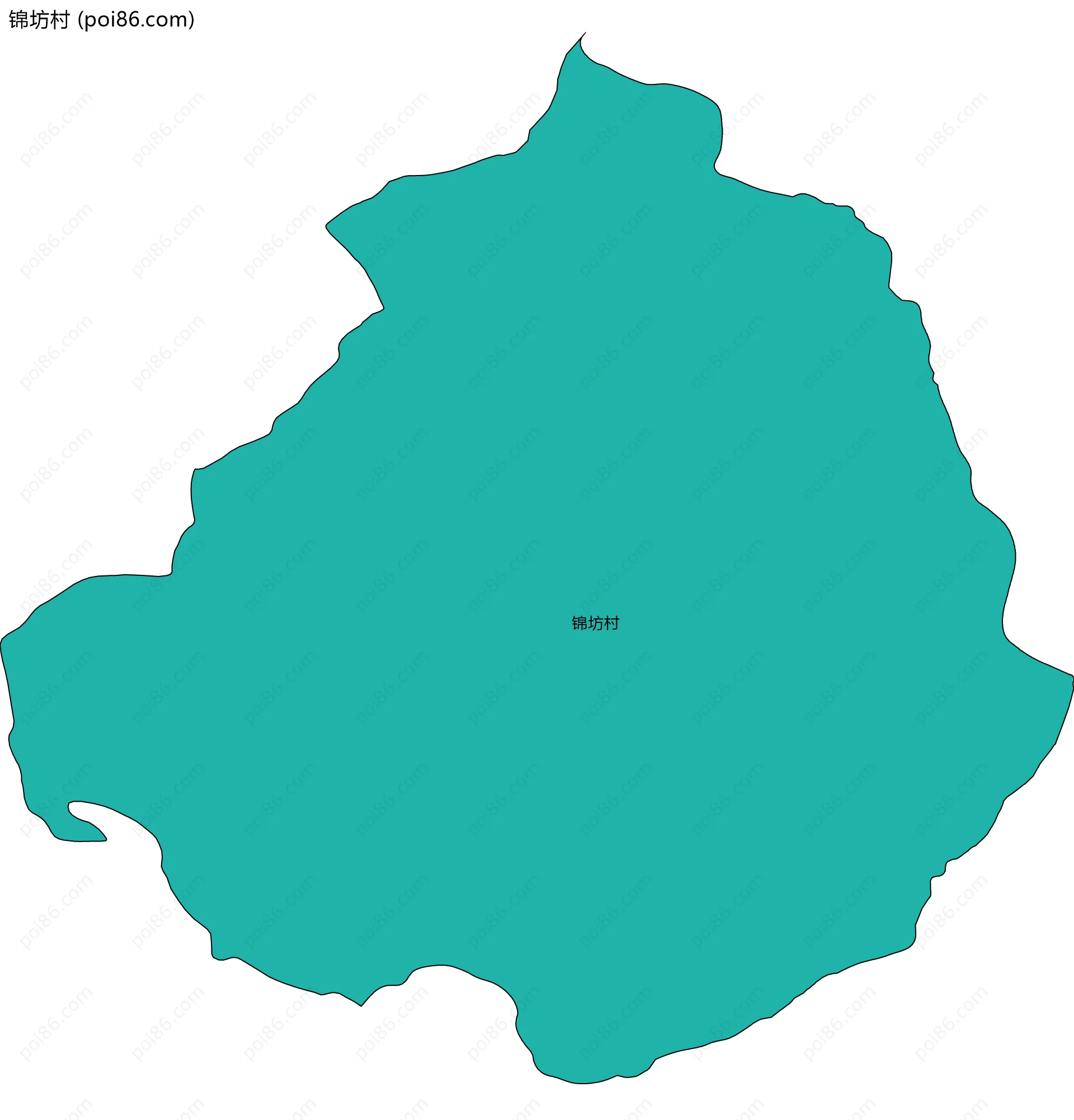 锦坊村边界地图