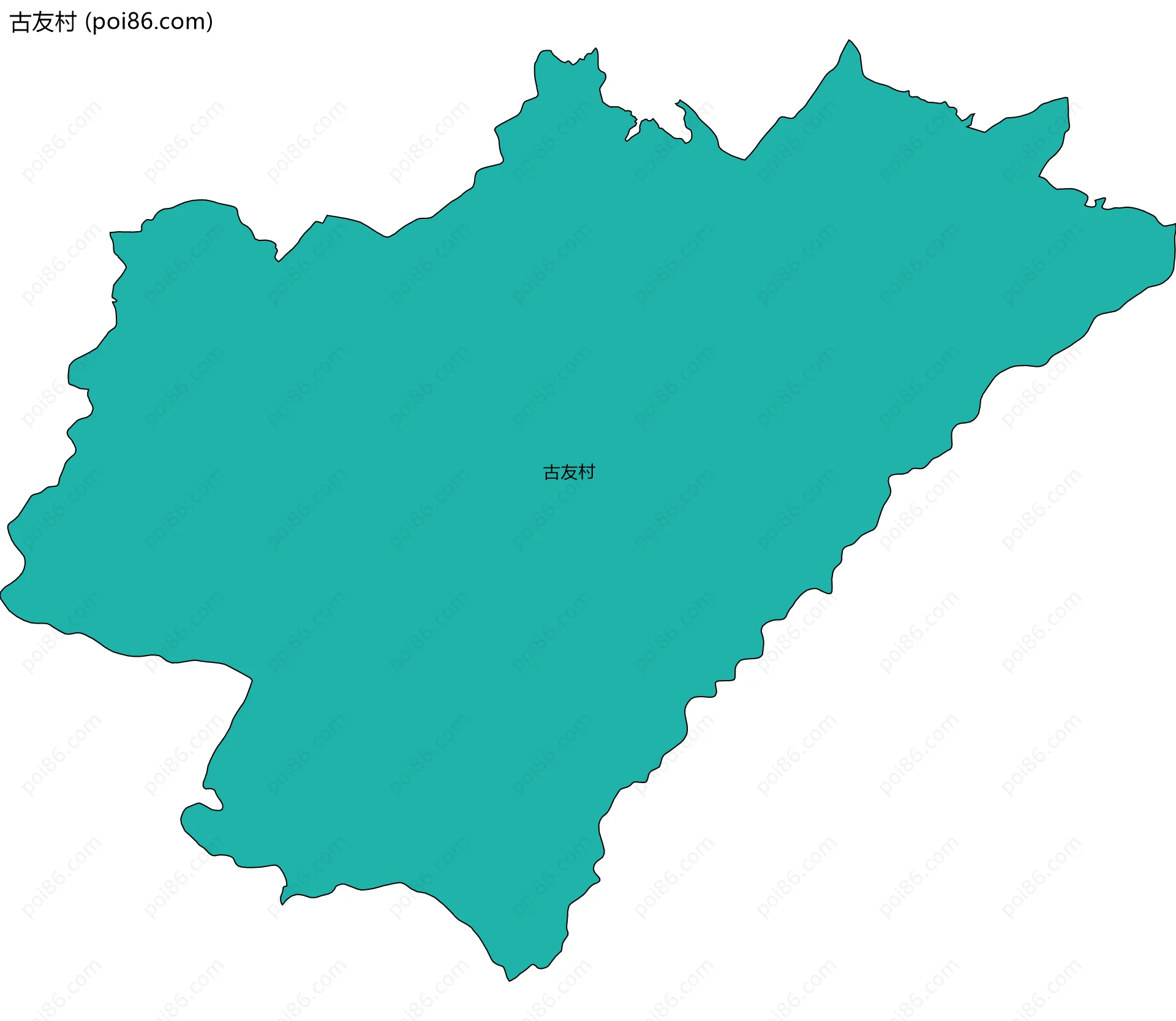 古友村边界地图