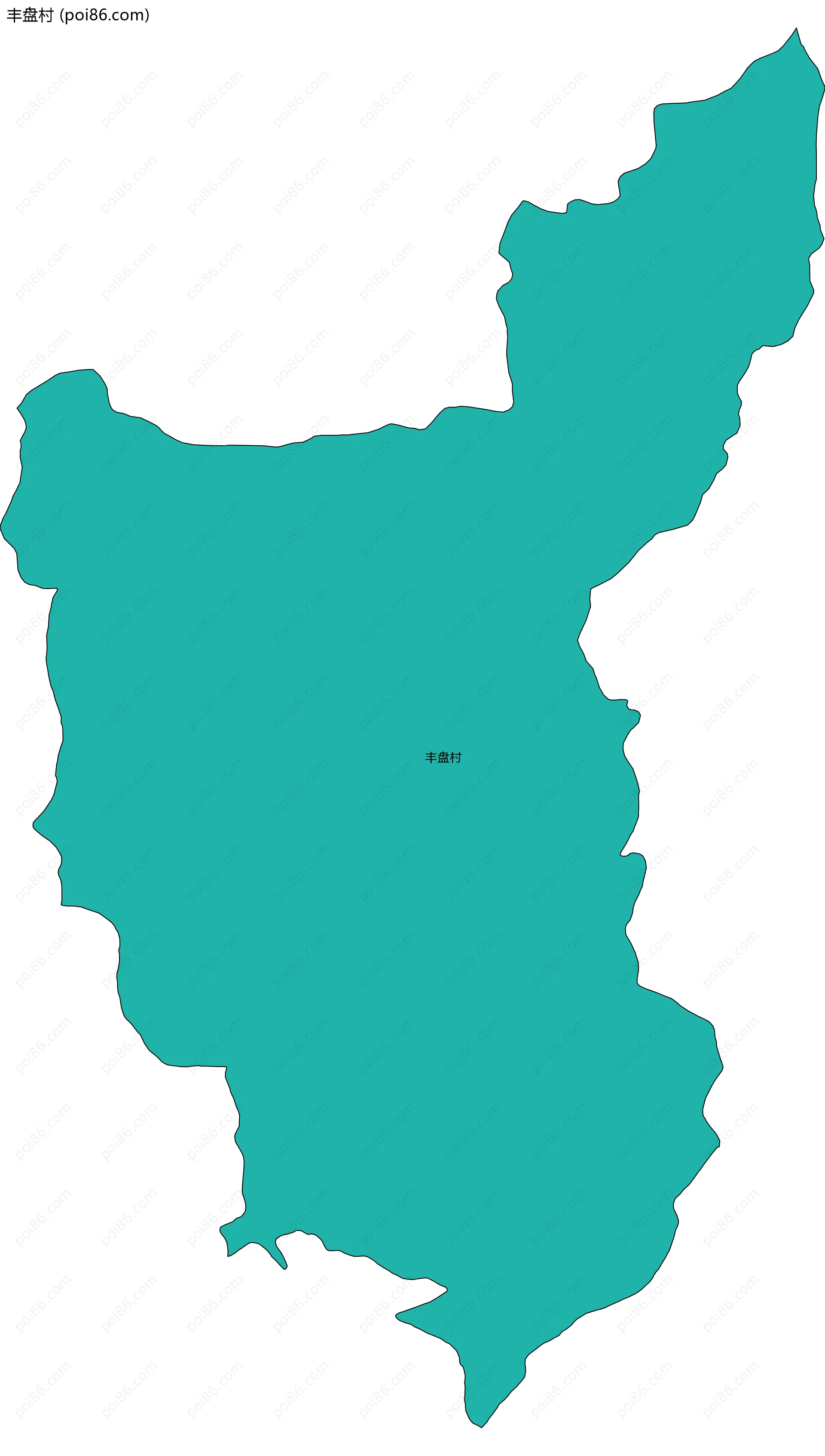 丰盘村边界地图