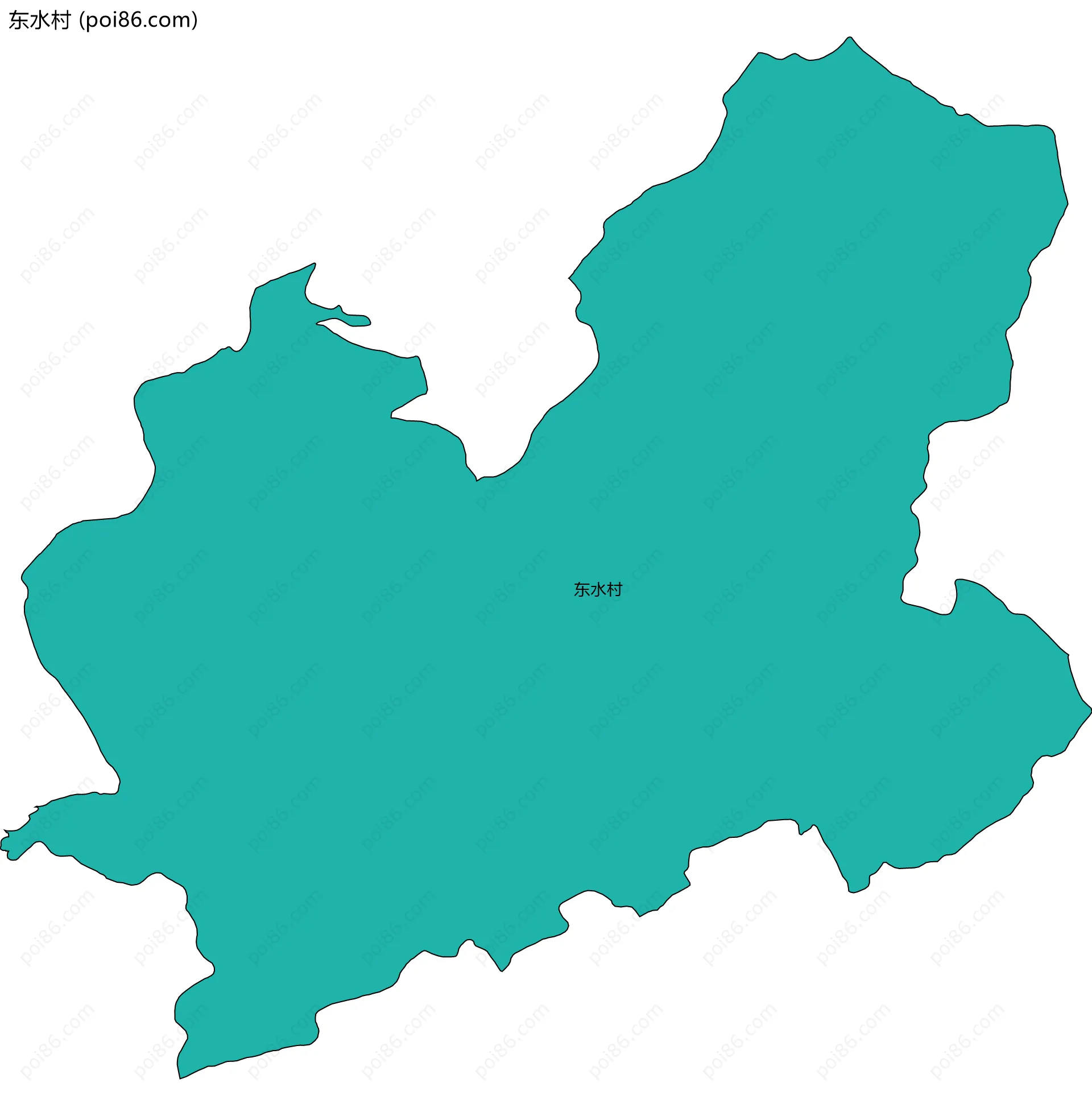 东水村边界地图