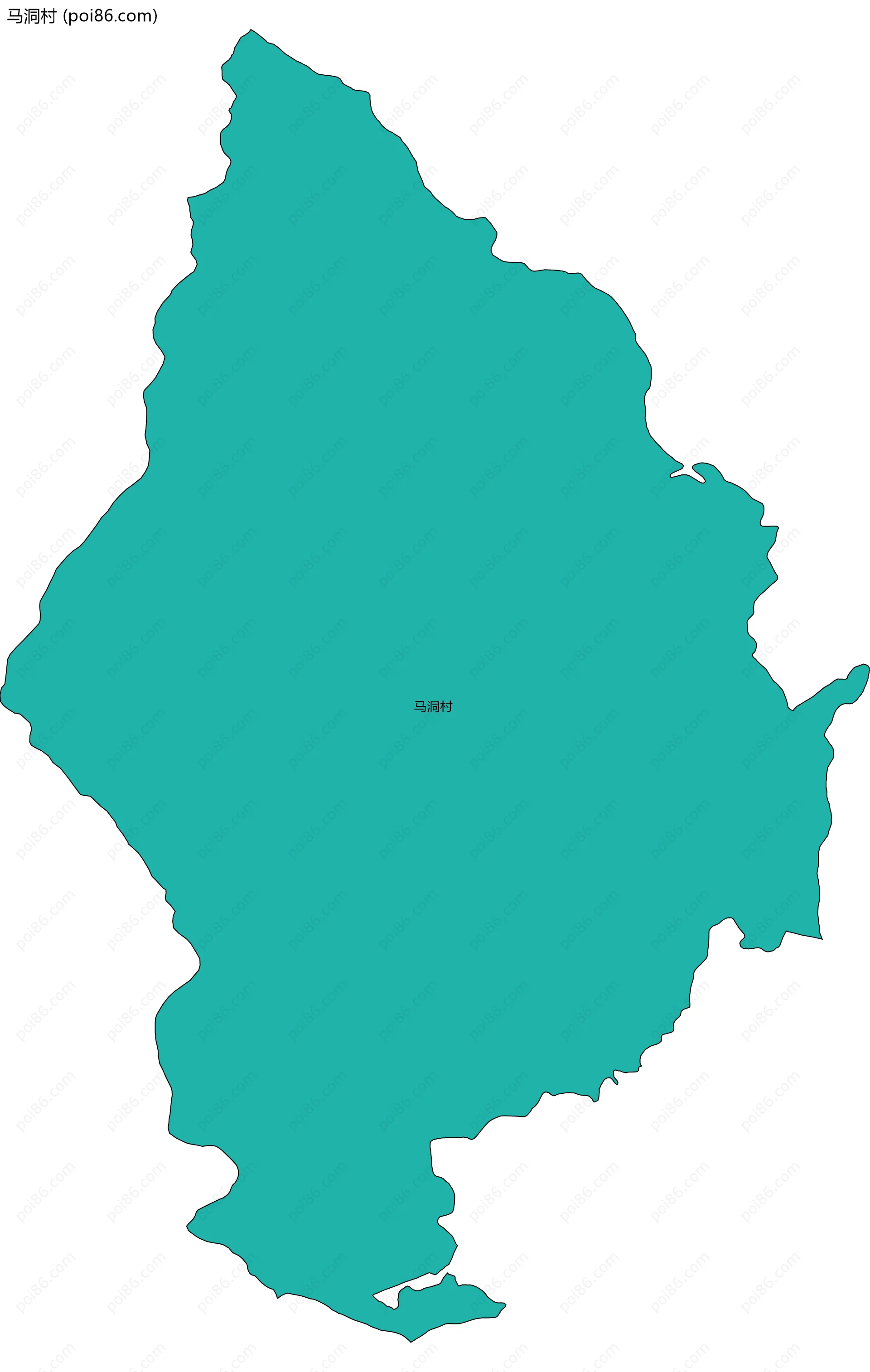 马洞村边界地图