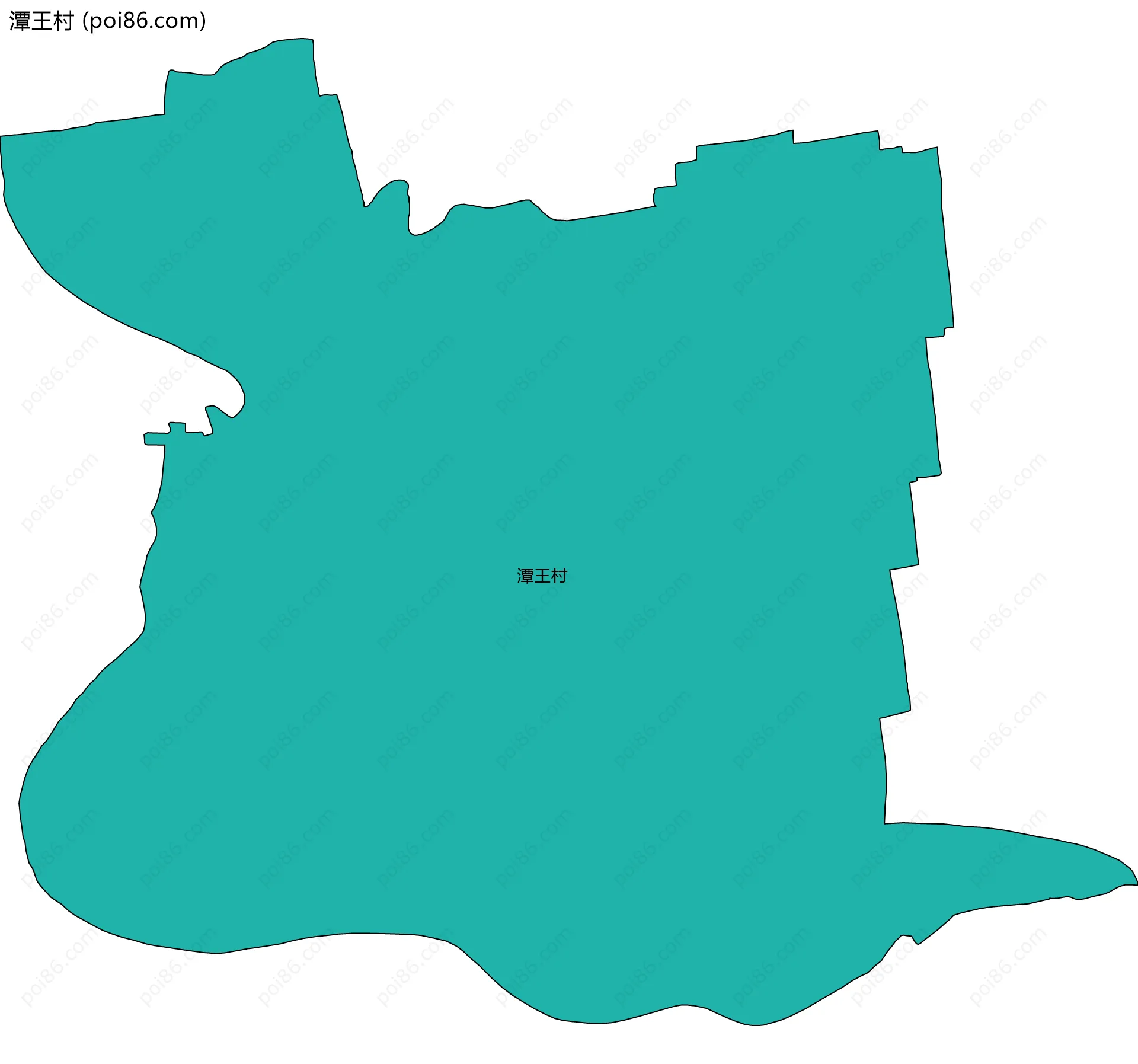 潭王村边界地图