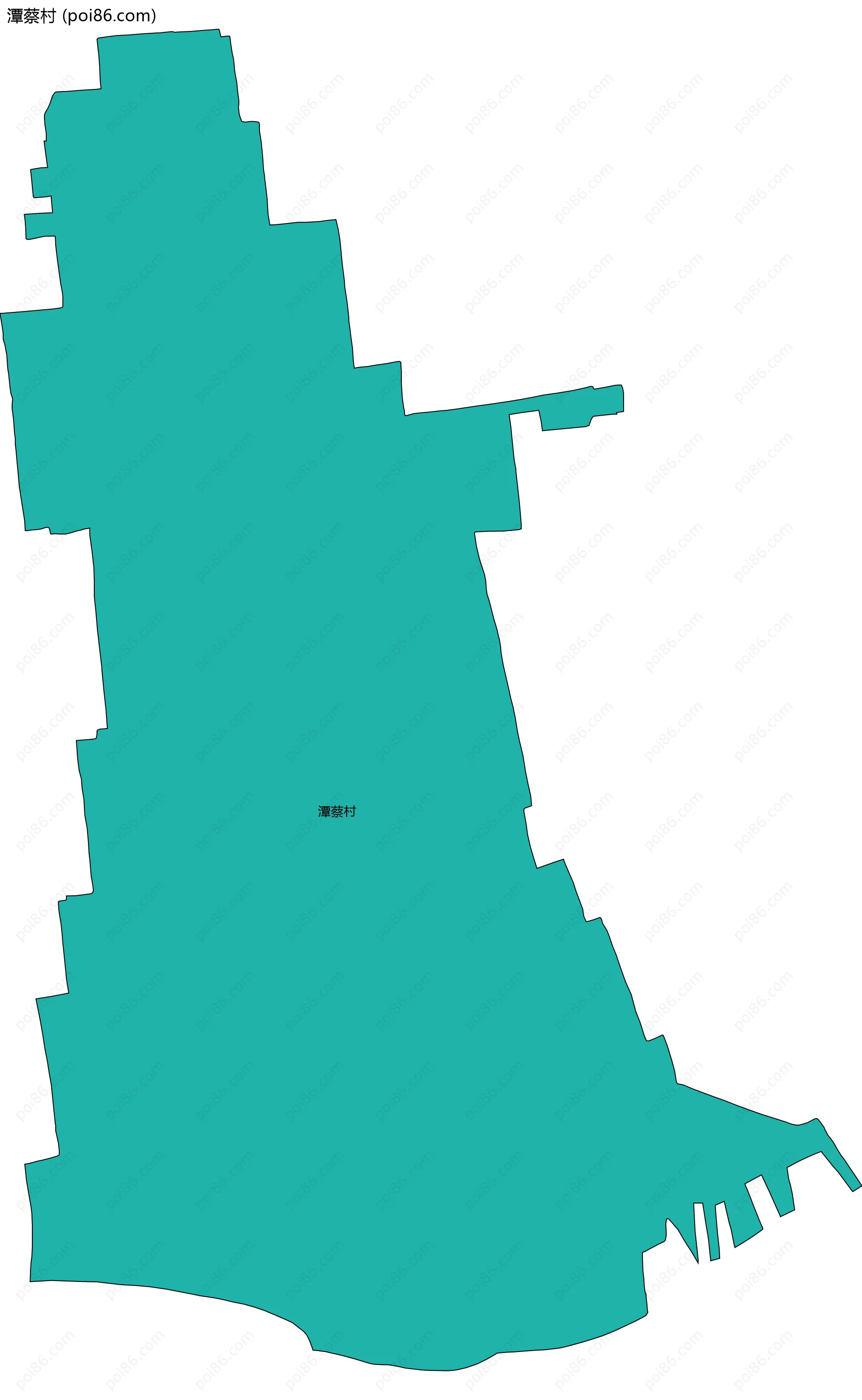 潭蔡村边界地图