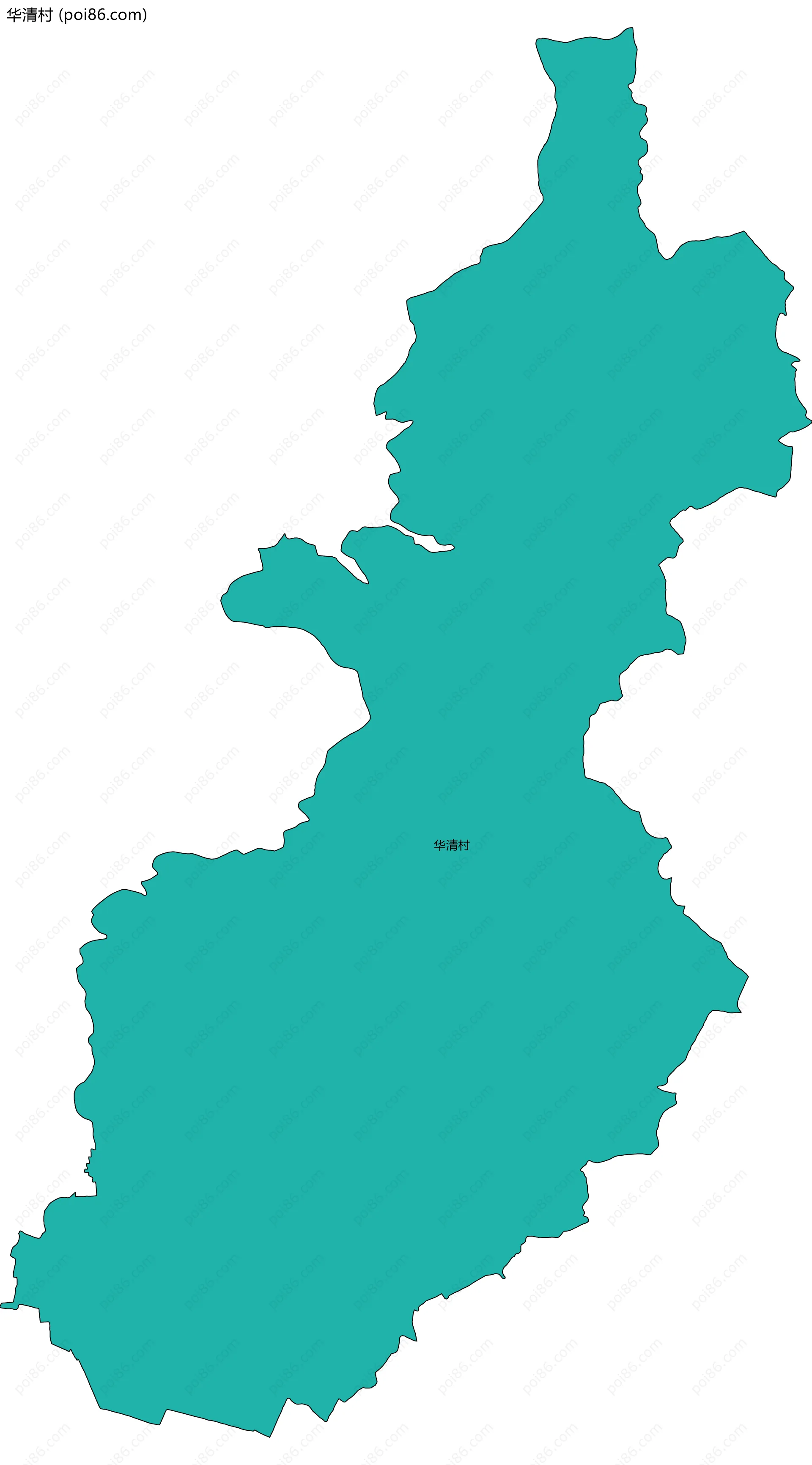 华清村边界地图