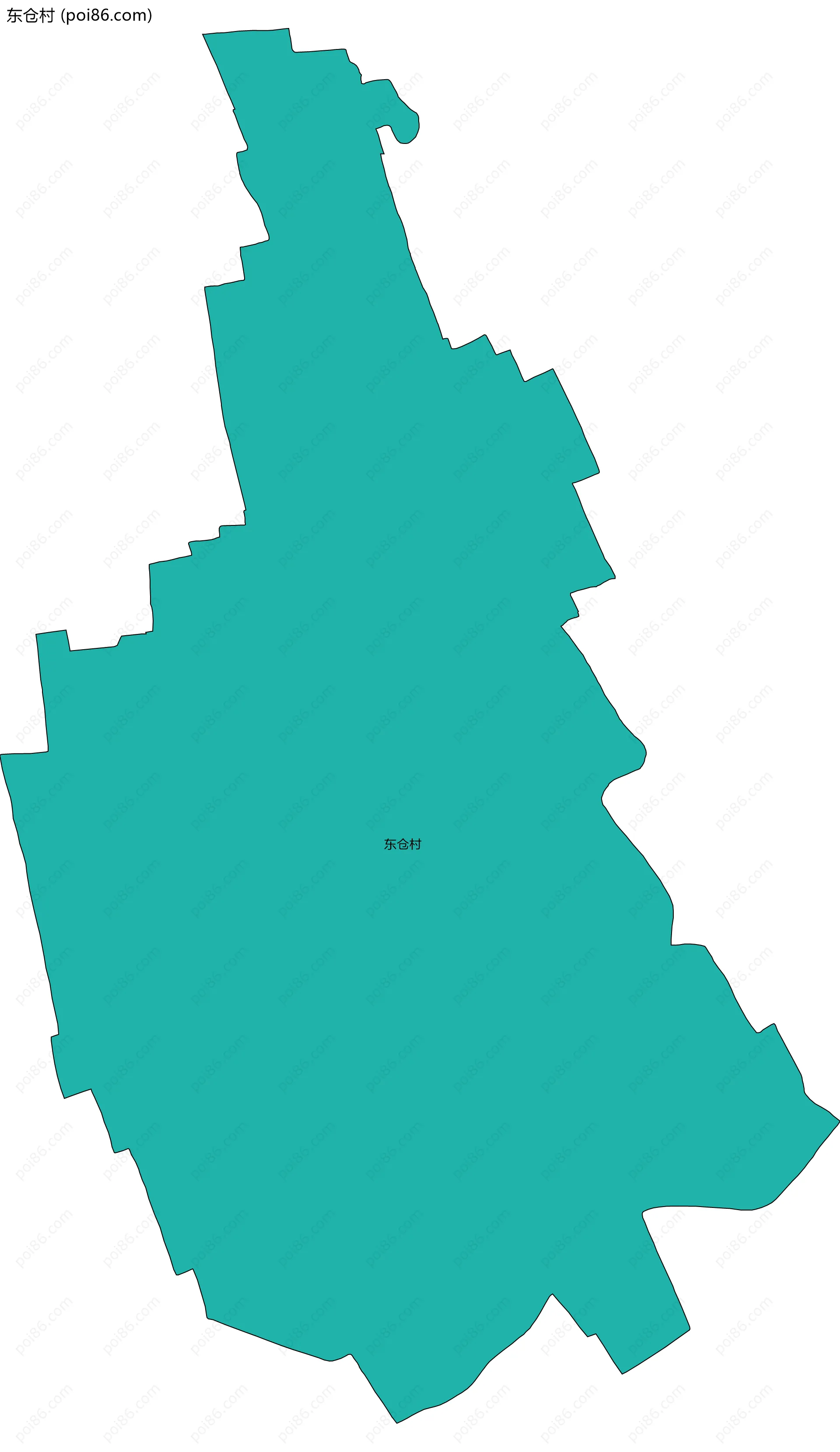 东仓村边界地图