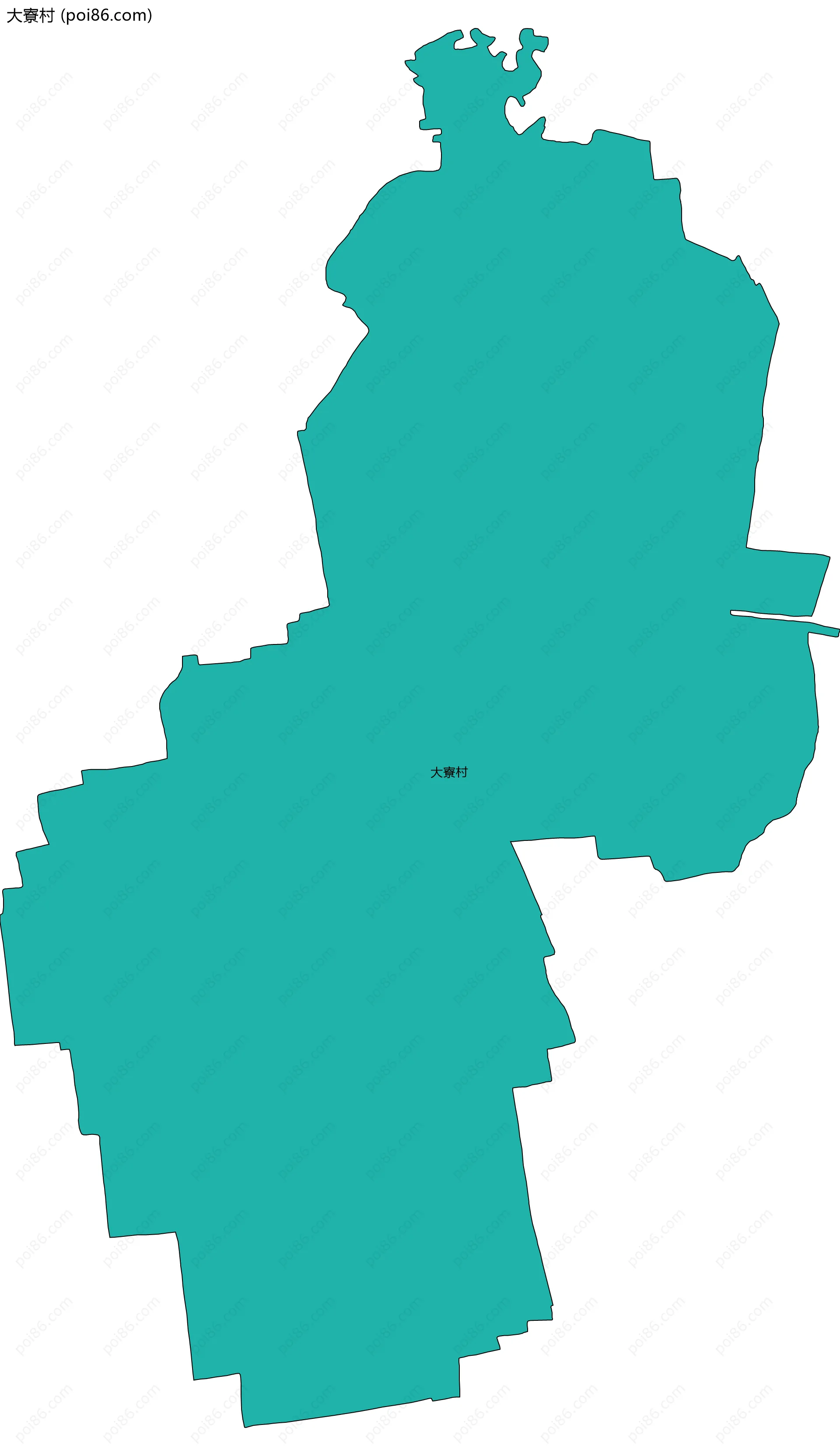 大寮村边界地图