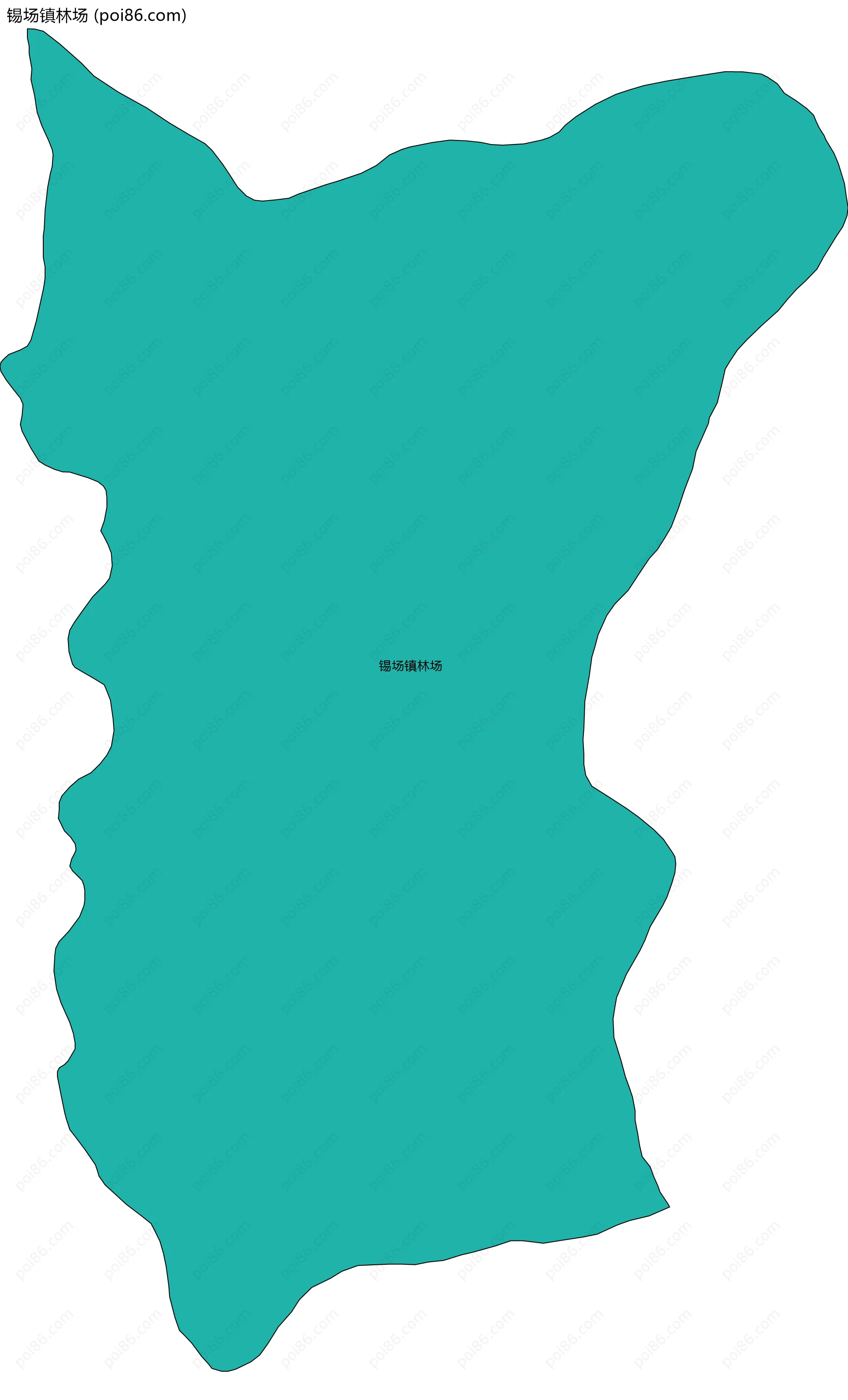 锡场镇林场边界地图