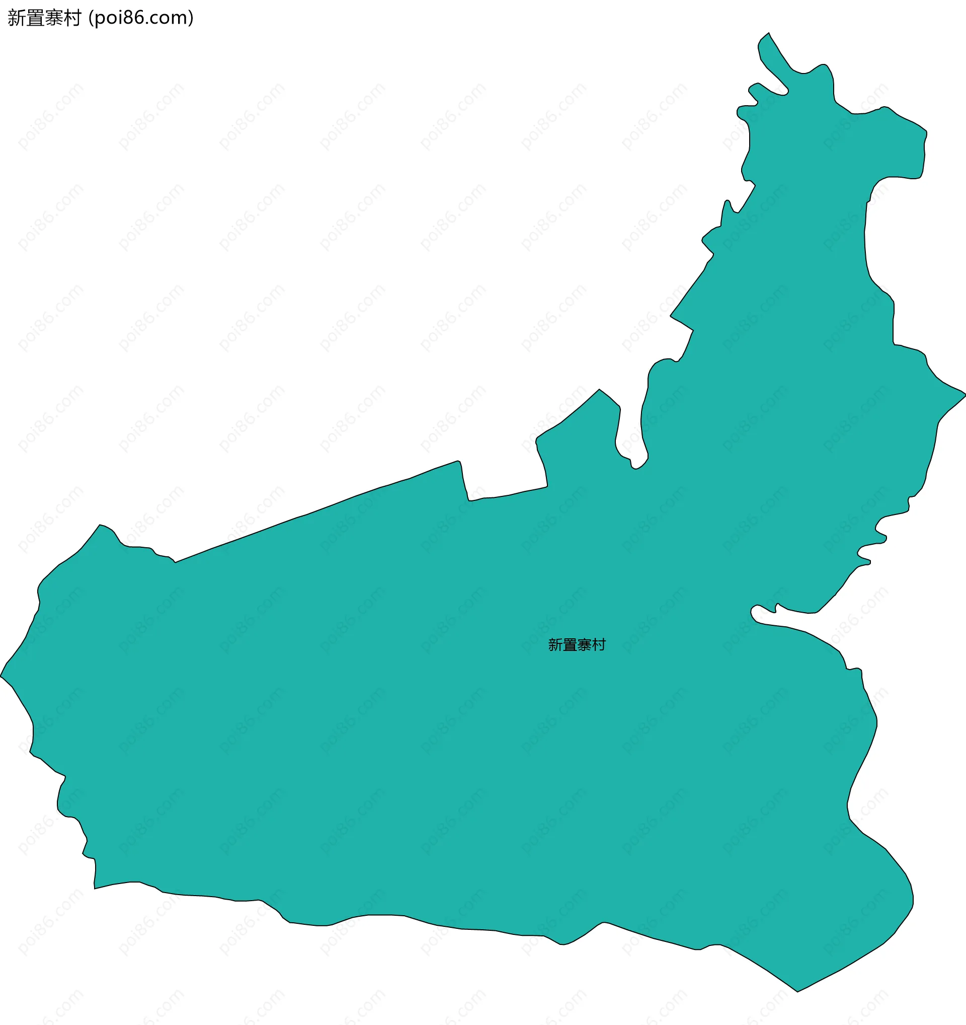 新置寨村边界地图