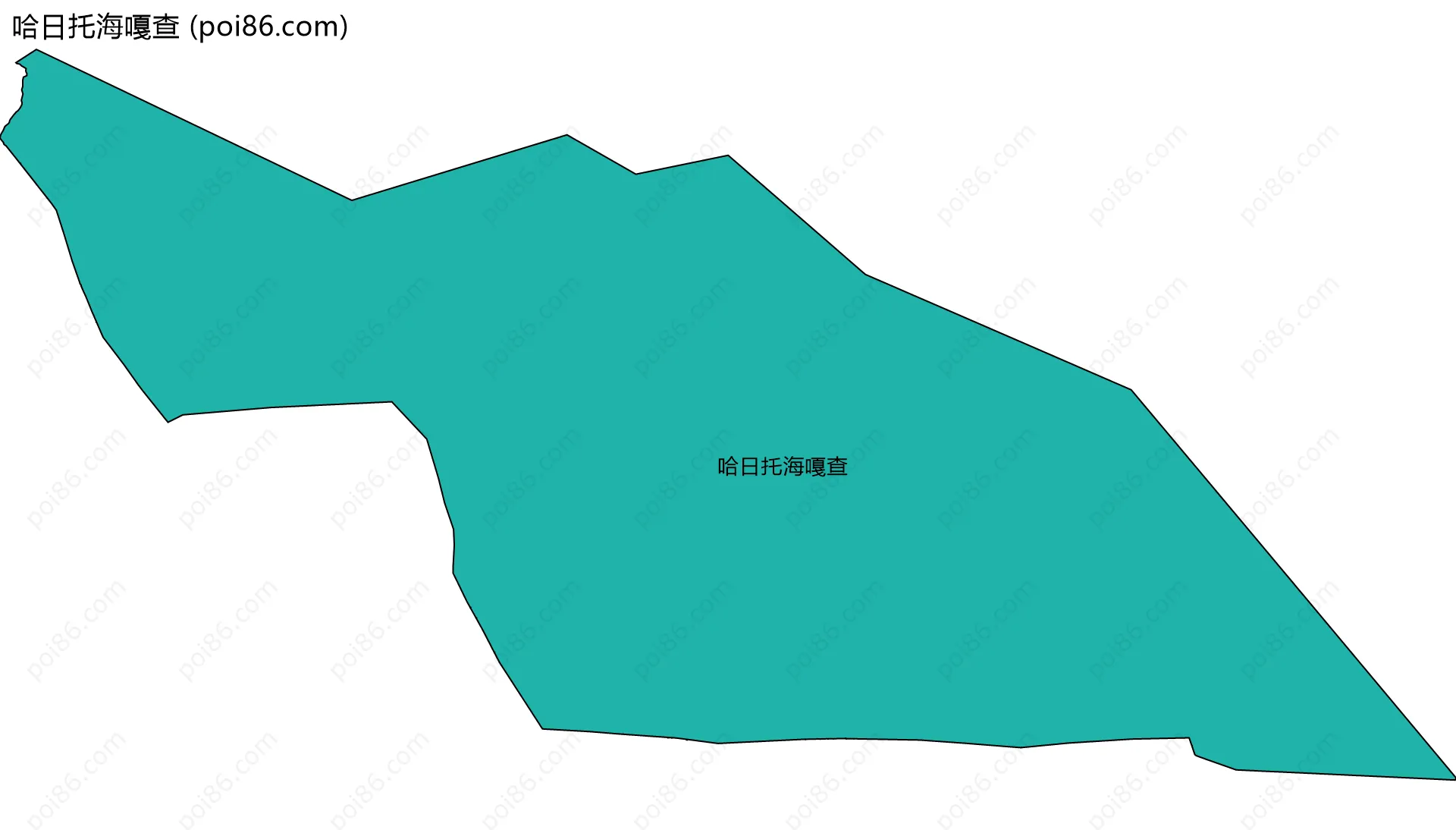 哈日托海嘎查边界地图