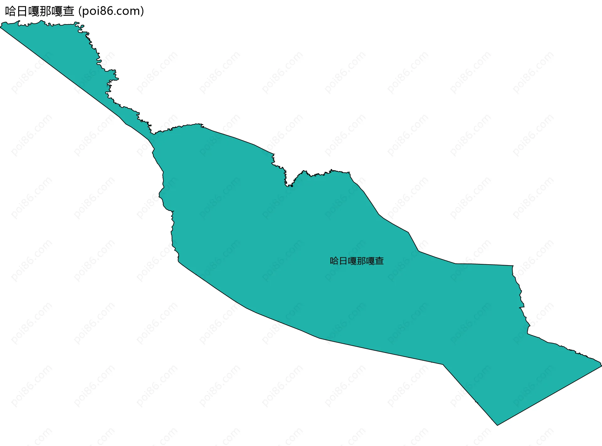 哈日嘎那嘎查边界地图
