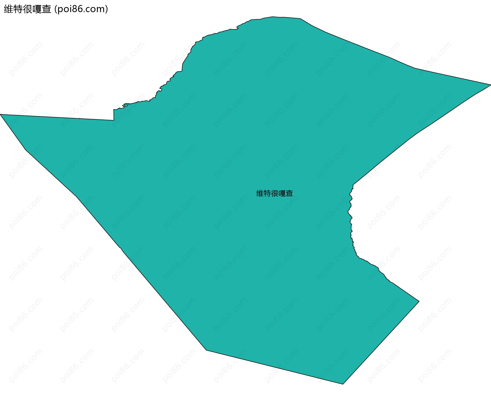 维特很嘎查边界地图