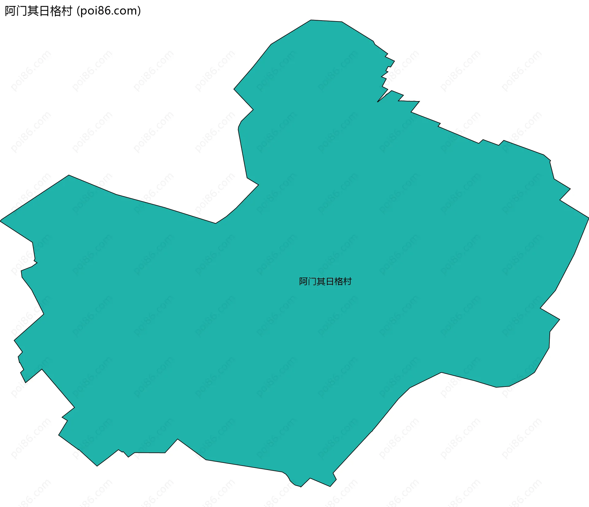 阿门其日格村边界地图
