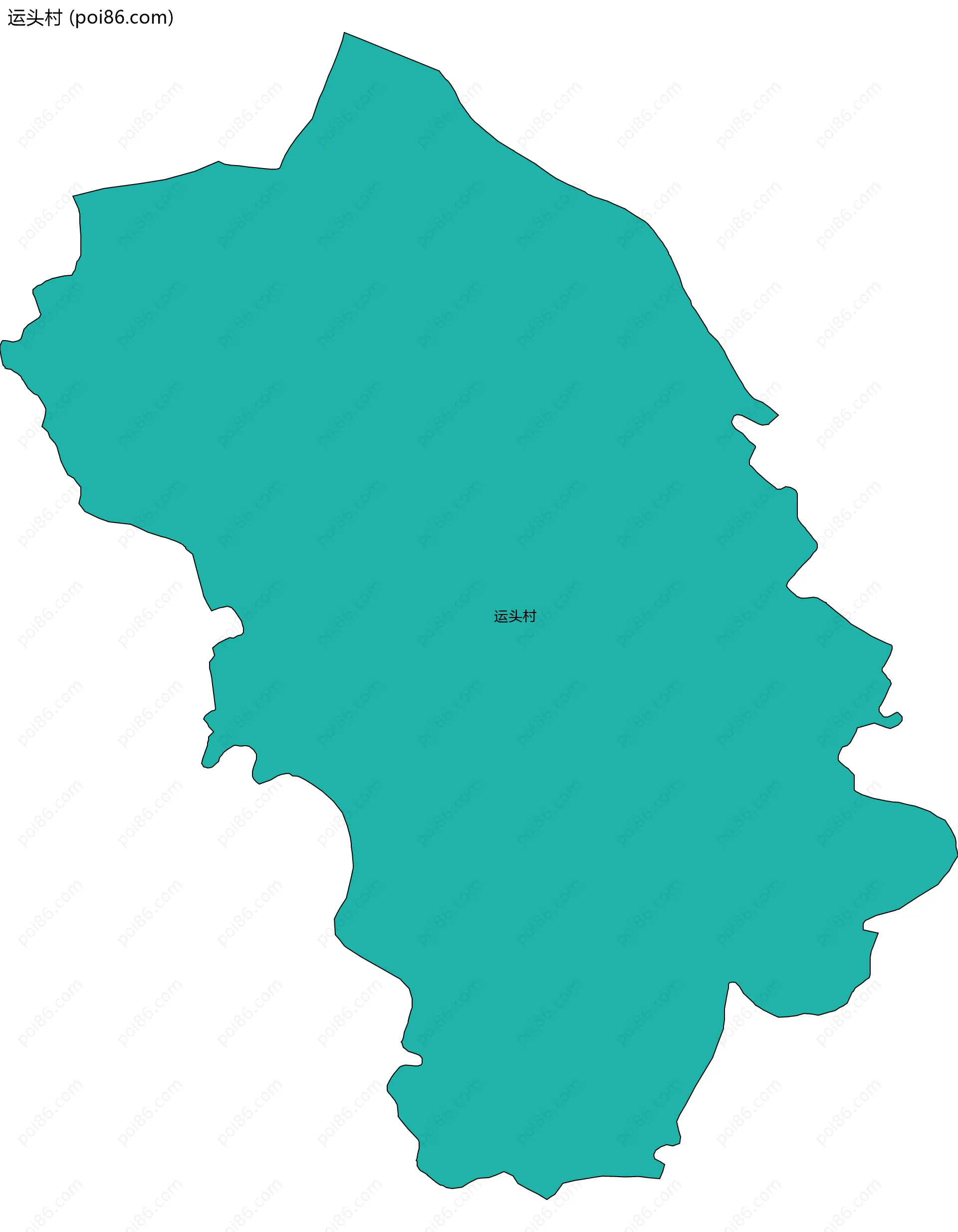 运头村边界地图